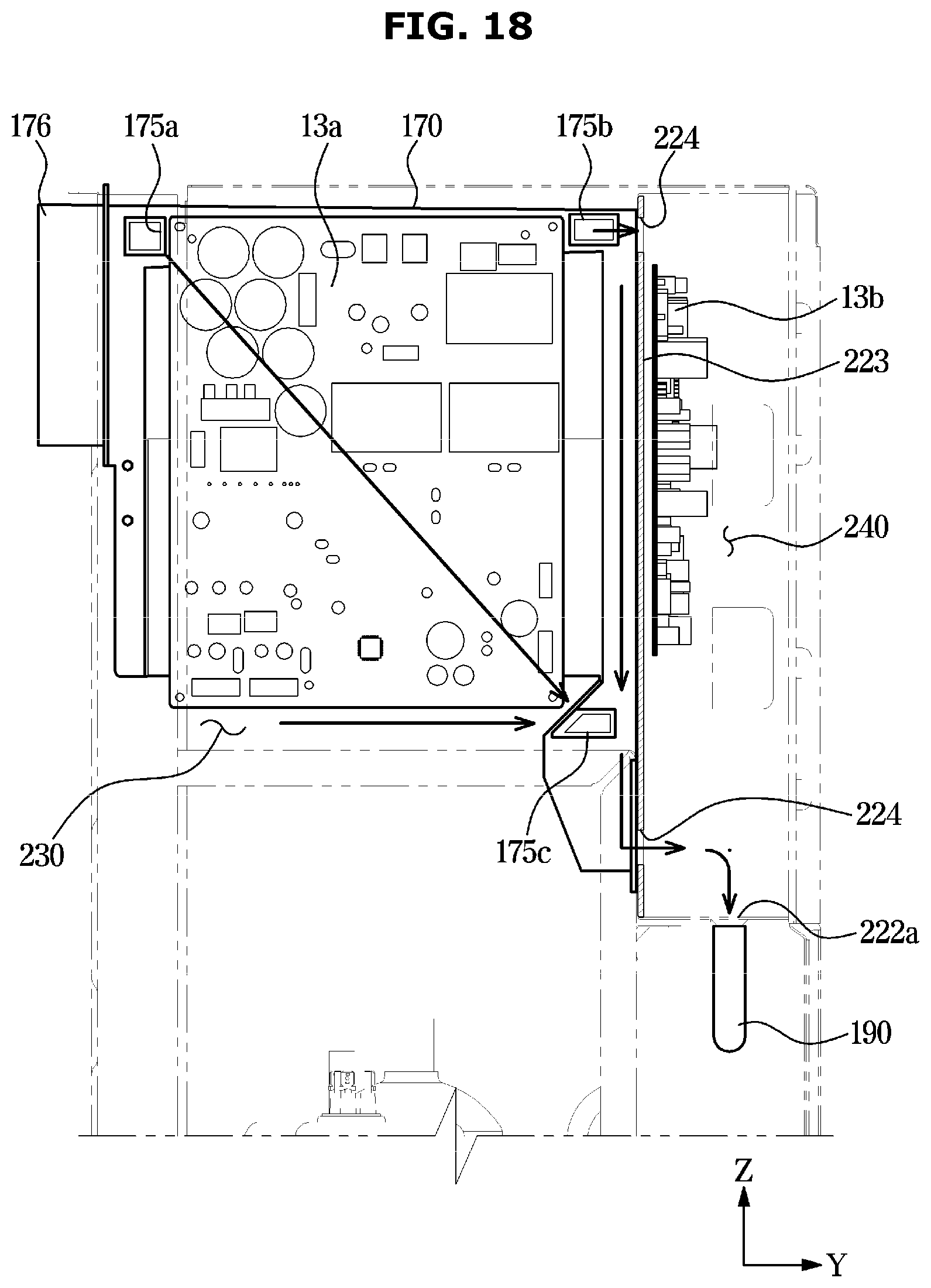 Patent US12422156 Figure 18 – Outdoor unit of air conditioner