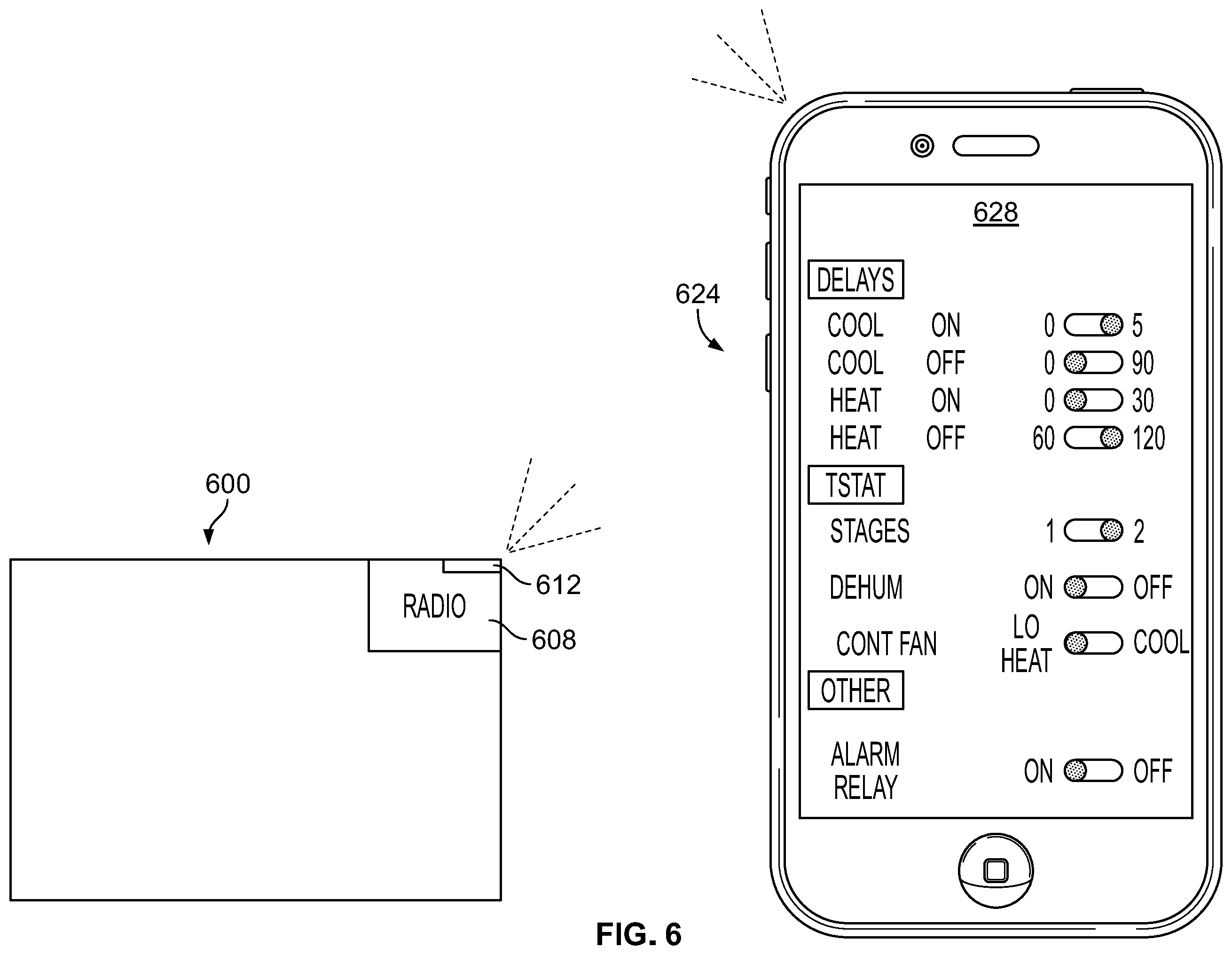 Patent US12422157 Figure 10 – Wirelessly configuring climate control system controls