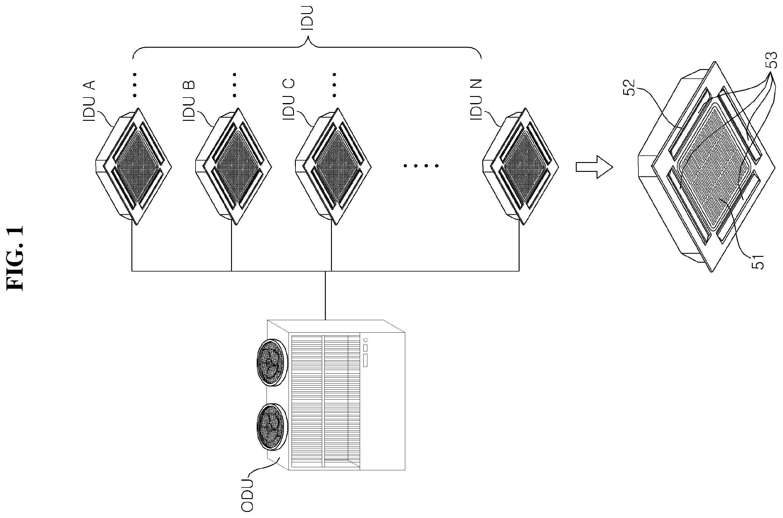 Patent US12422161 Figure 1 – Air conditioner and method of controlling air conditioner