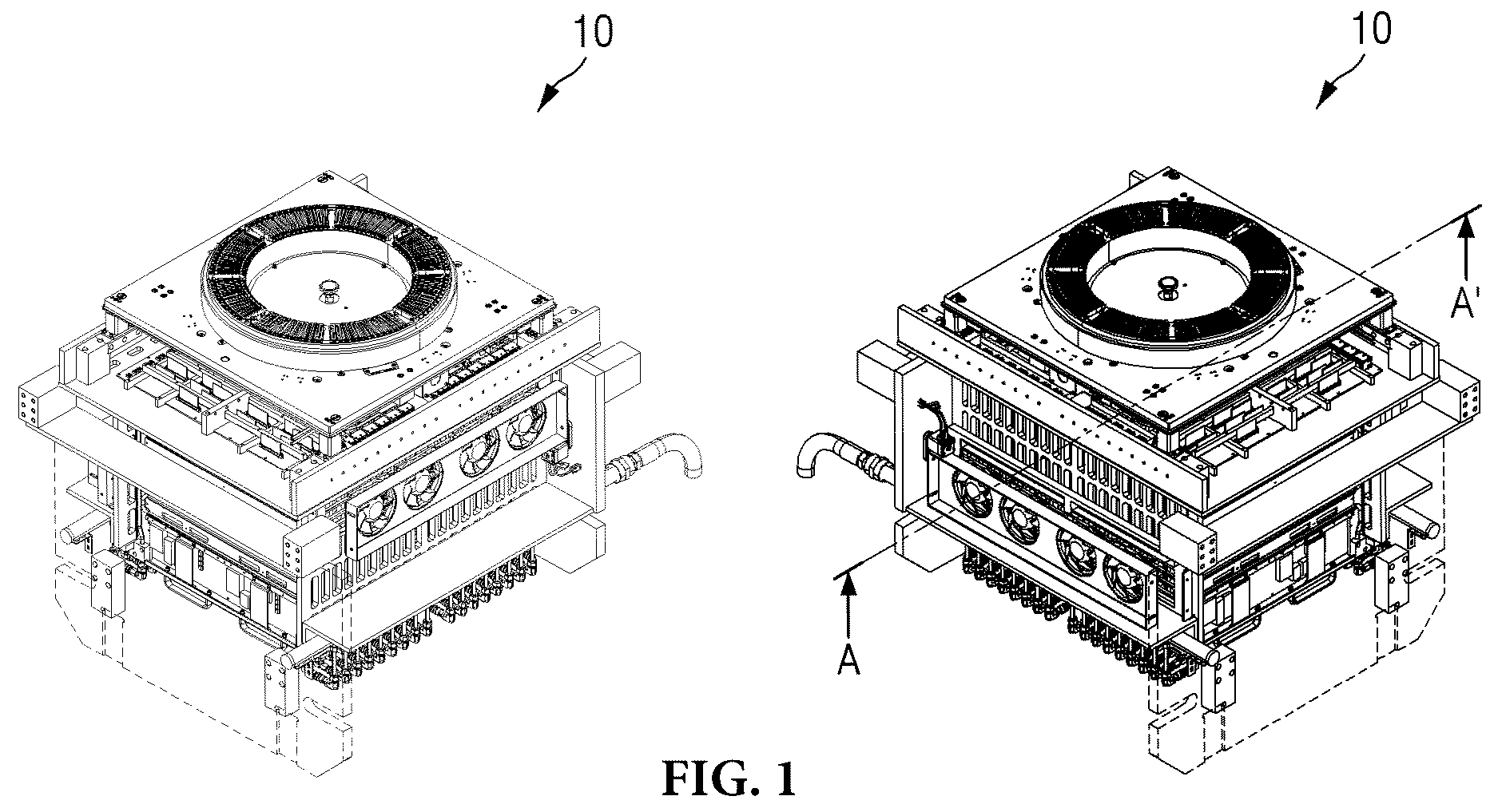 Patent US12422162 Figure 1 – Cooling method and apparatus using internal circulation air flow