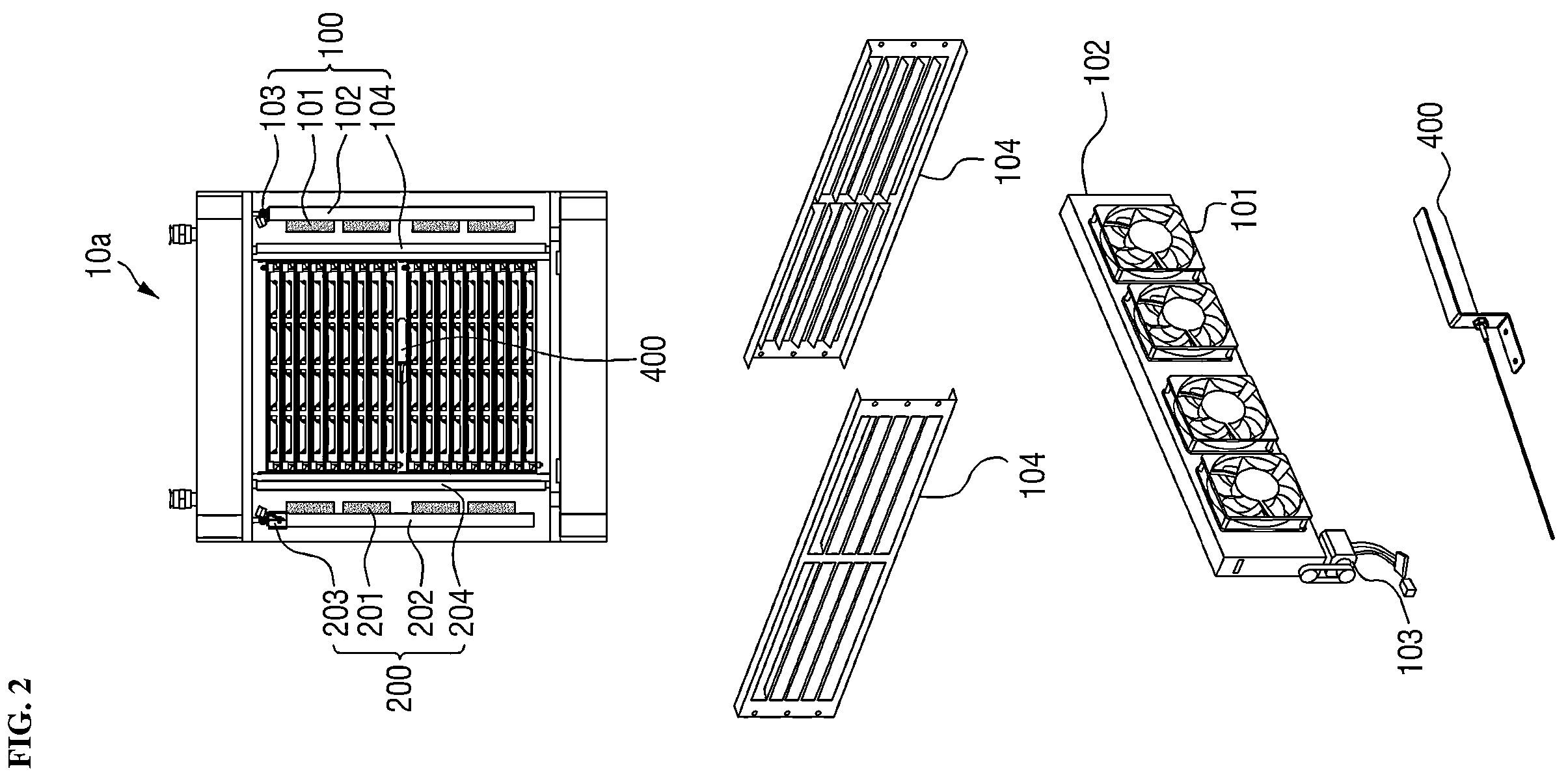 Patent US12422162 Figure 2 – Cooling method and apparatus using internal circulation air flow