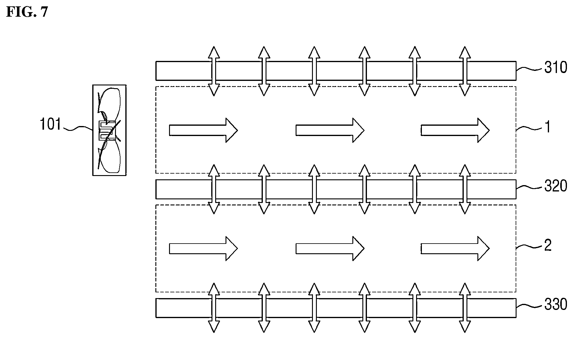Patent US12422162 Figure 6 – Cooling method and apparatus using internal circulation air flow