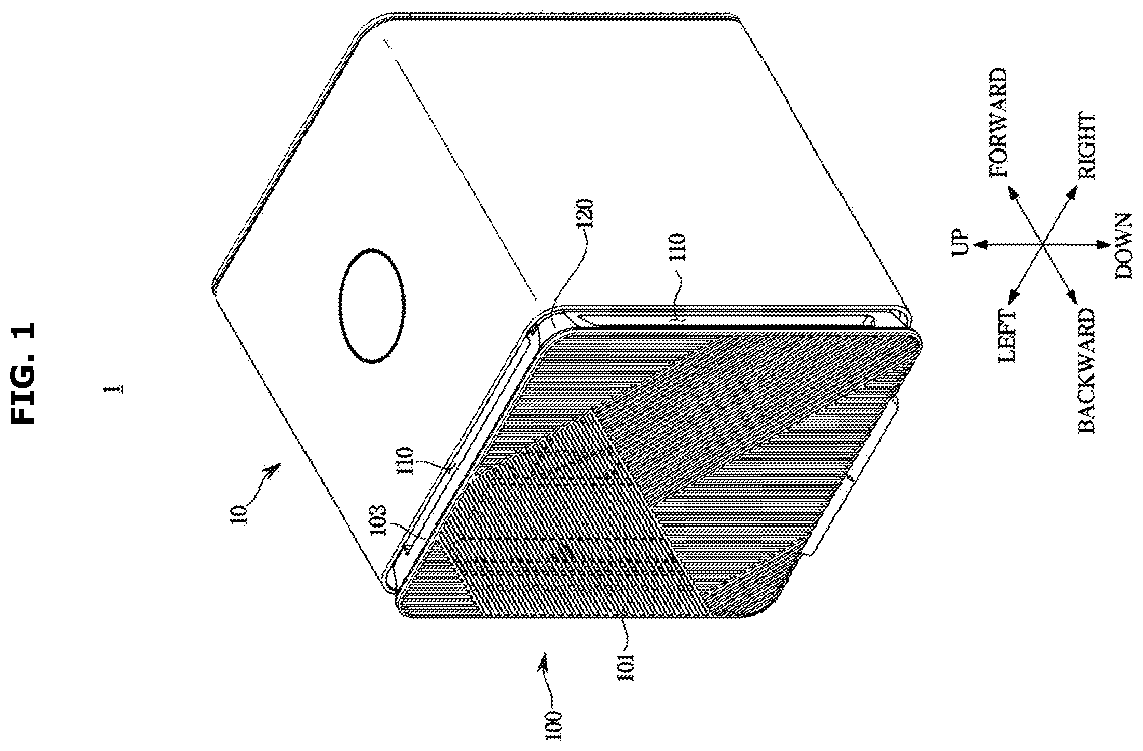 Patent US12422164 Figure 1 – Air conditioner