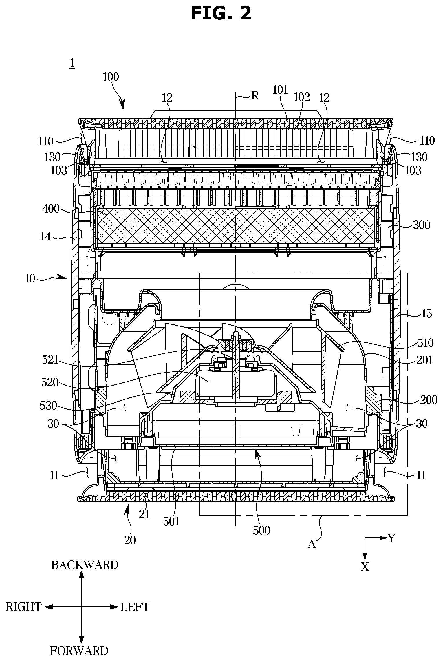Patent US12422164 Figure 2 – Air conditioner