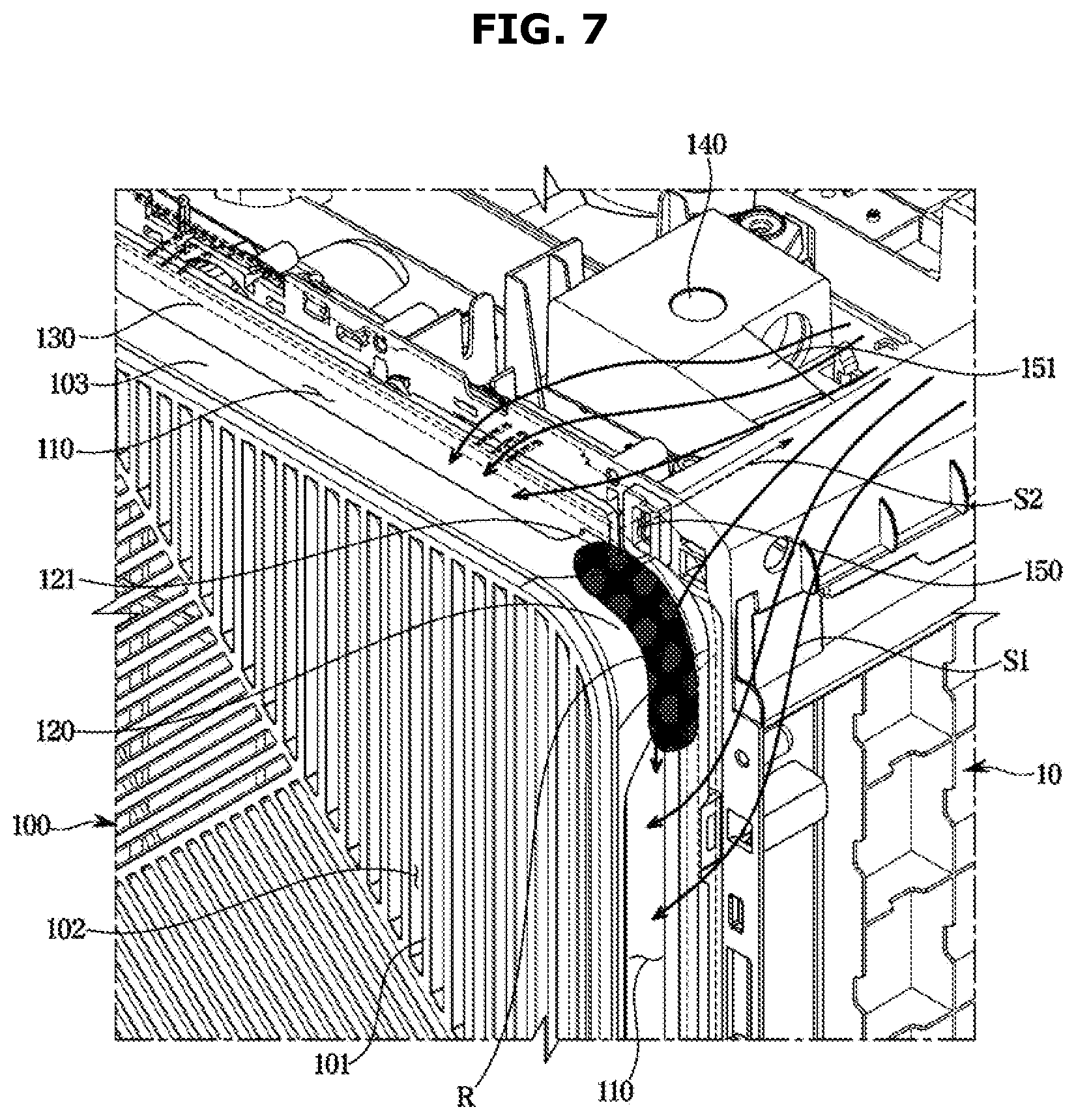 Patent US12422164 Figure 7 – Air conditioner