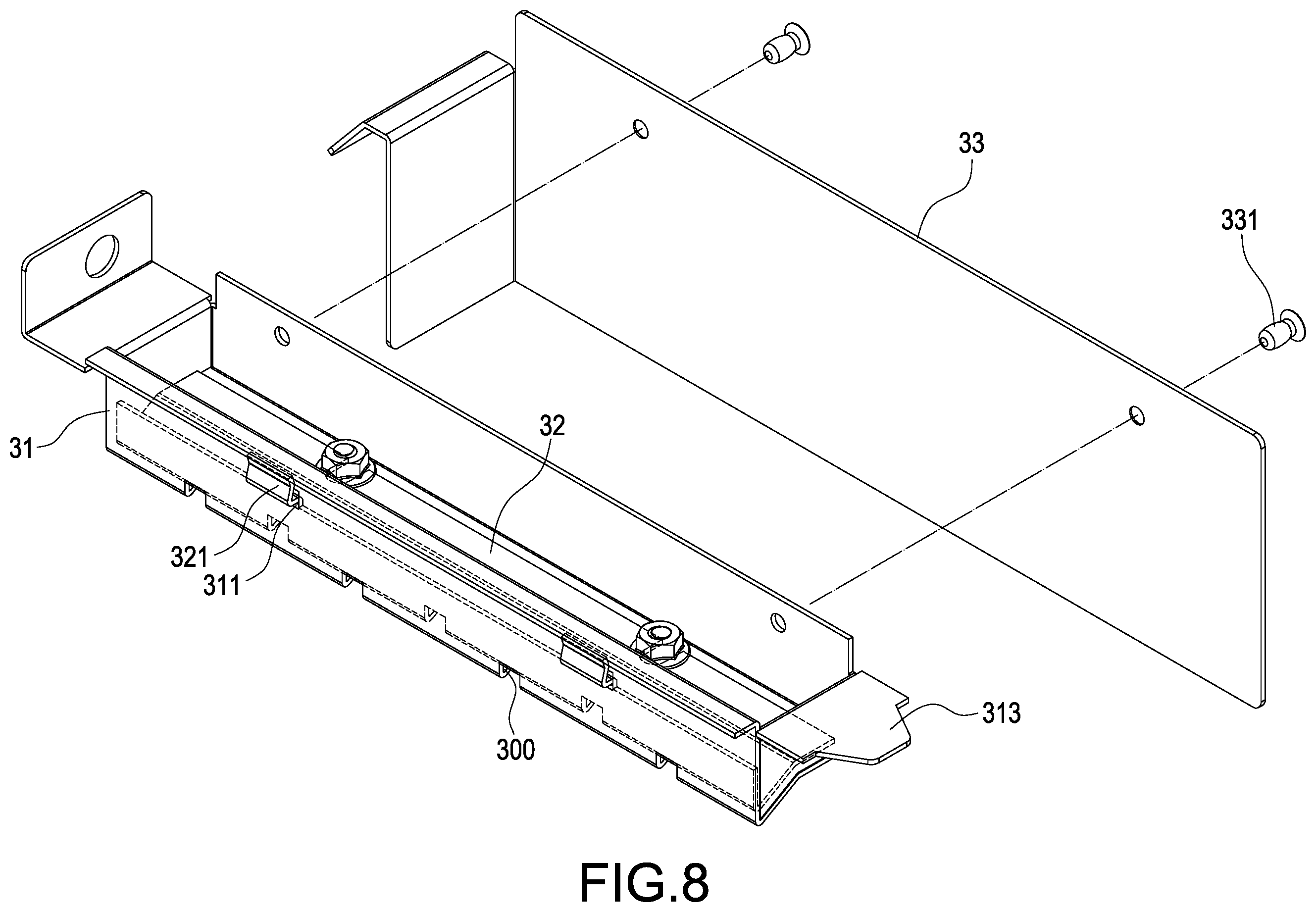 Patent US12422165 Figure 8 – Condensate evaporation device for air conditioning apparatus