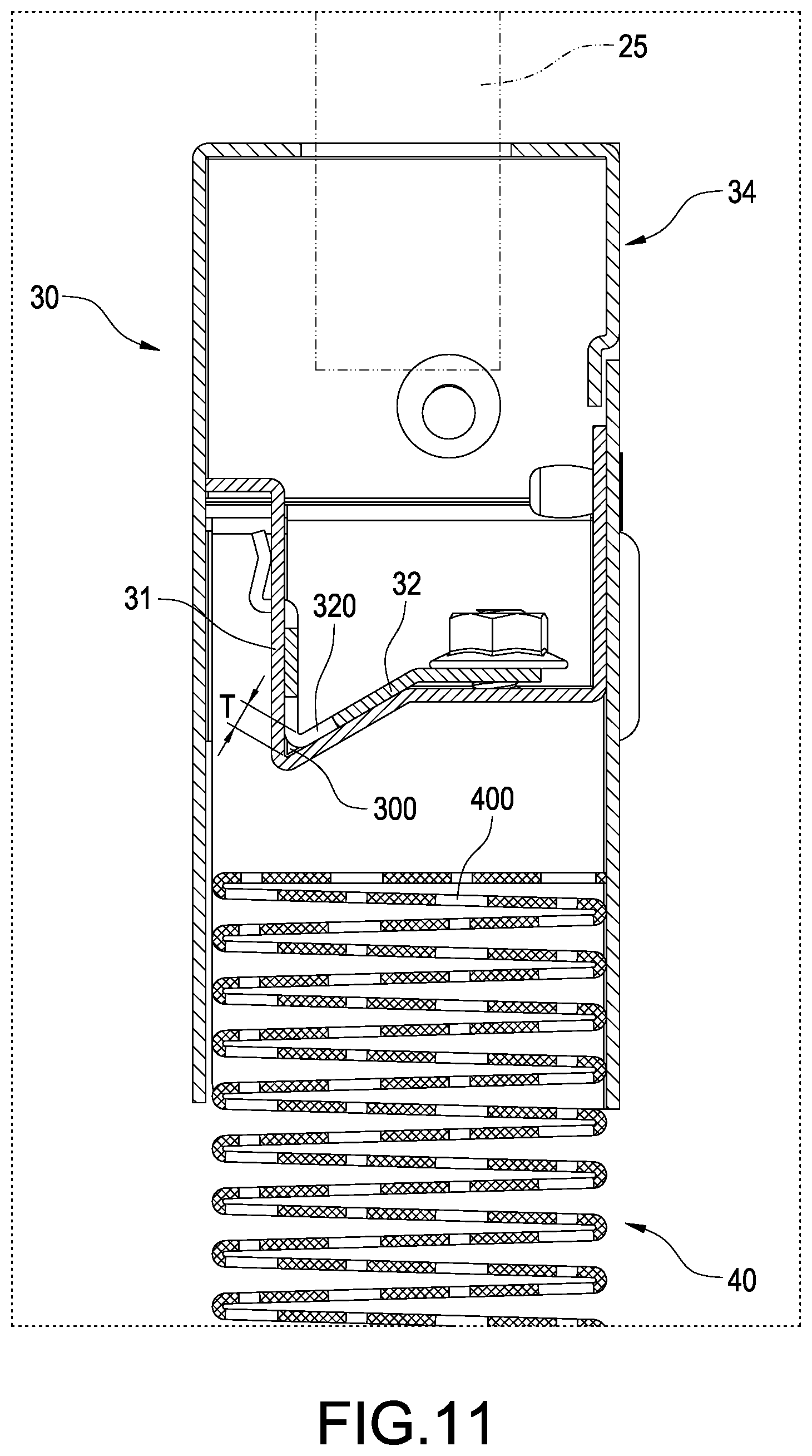 Patent US12422165 Figure 11 – Condensate evaporation device for air conditioning apparatus