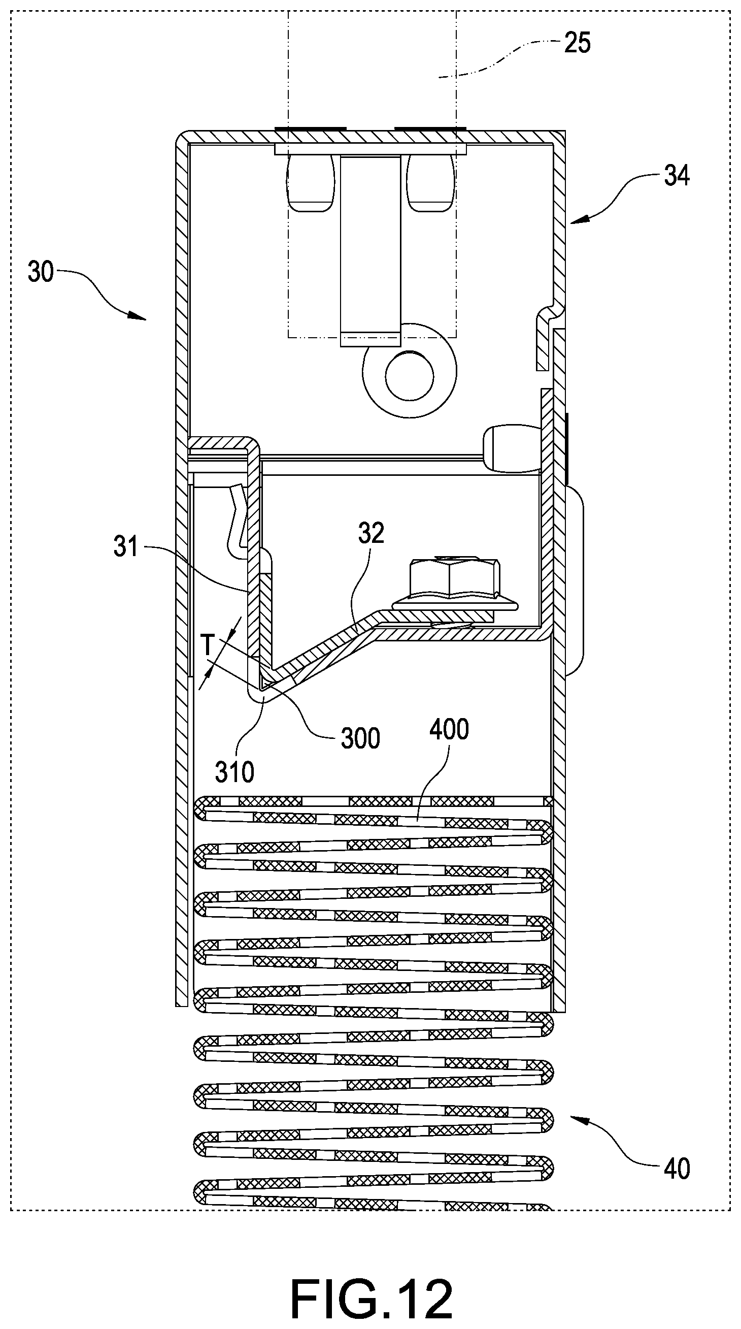Patent US12422165 Figure 12 – Condensate evaporation device for air conditioning apparatus