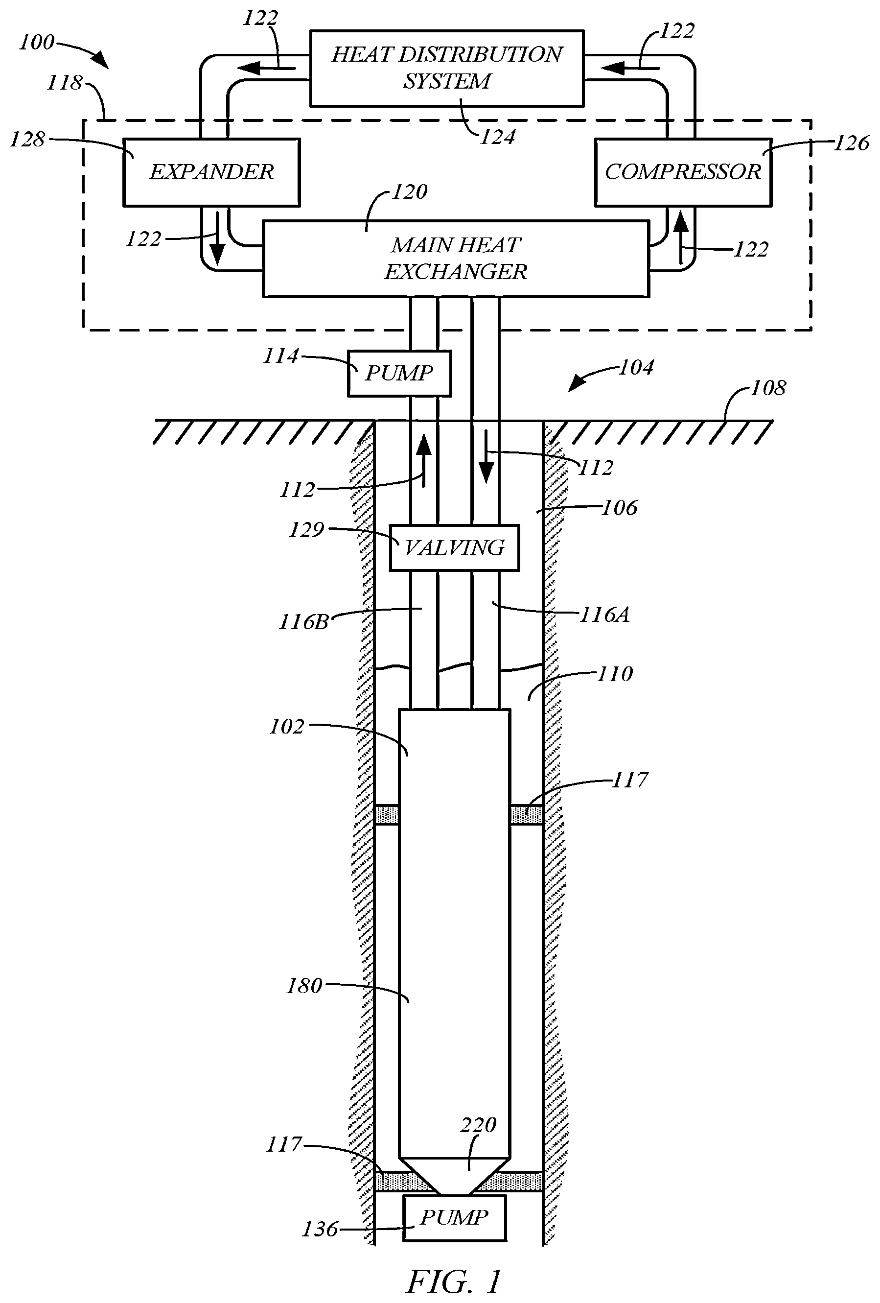 Patent US12422169 Figure 1 – Groundwater heat exchanger