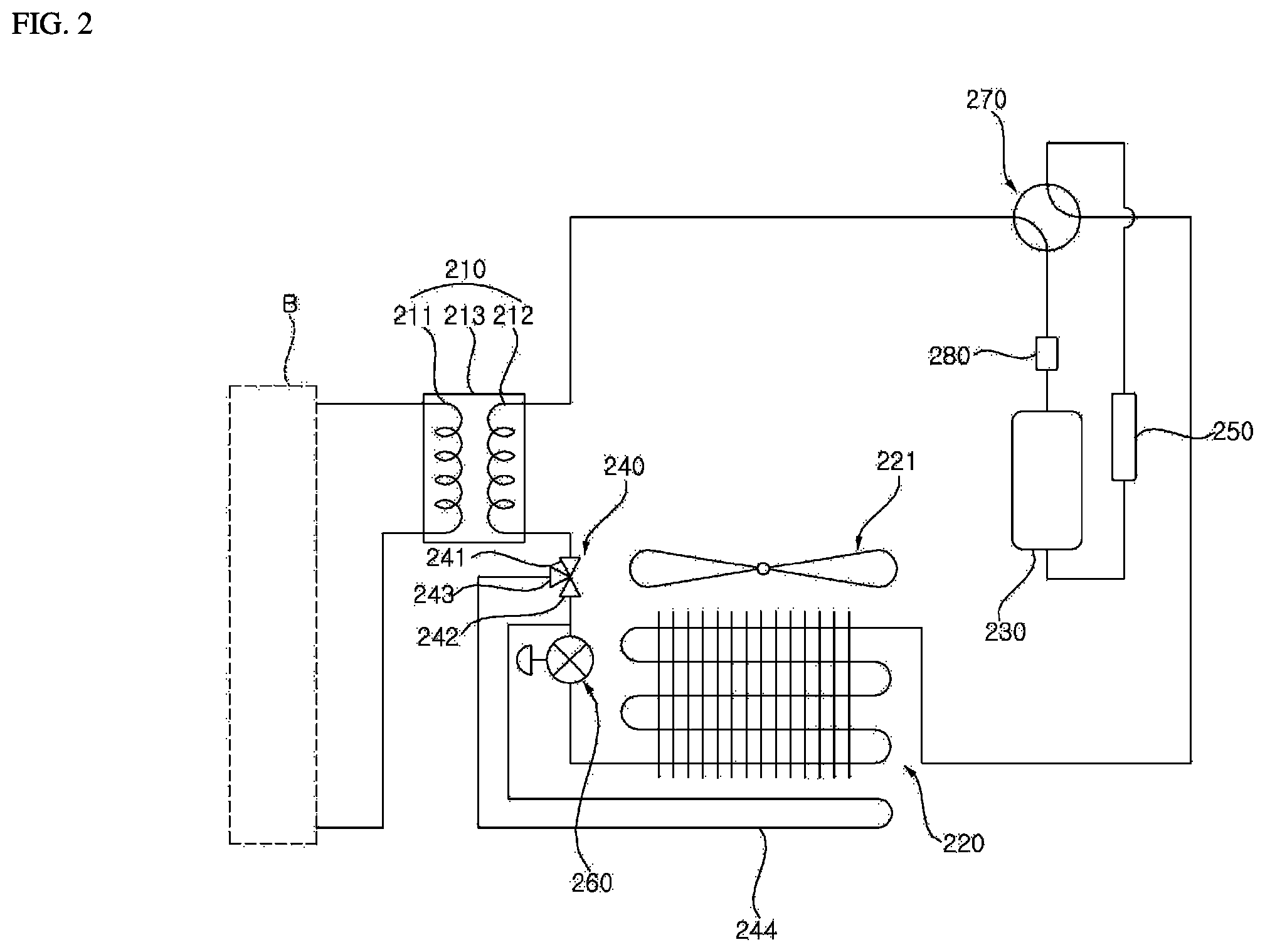 Patent US12422170 Figure 2 – Heat pump
