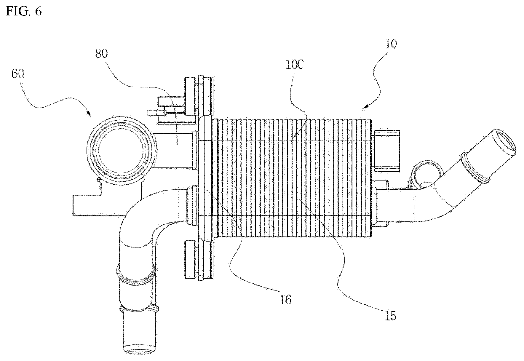Patent US12422174 Figure 6 – Connector and vehicle heat exchanger comprising same