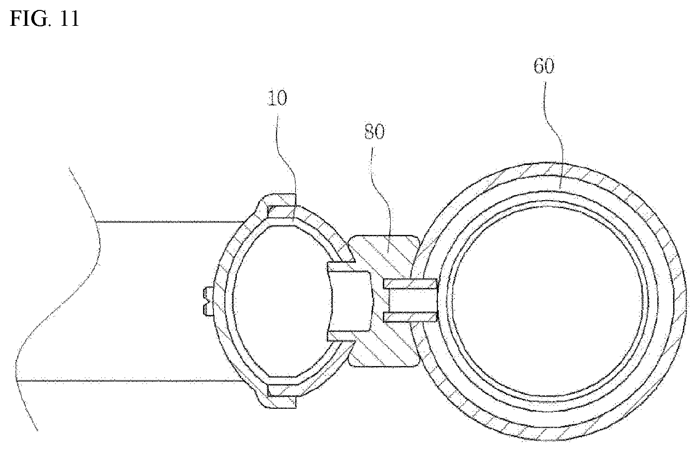 Patent US12422174 Figure 11 – Connector and vehicle heat exchanger comprising same