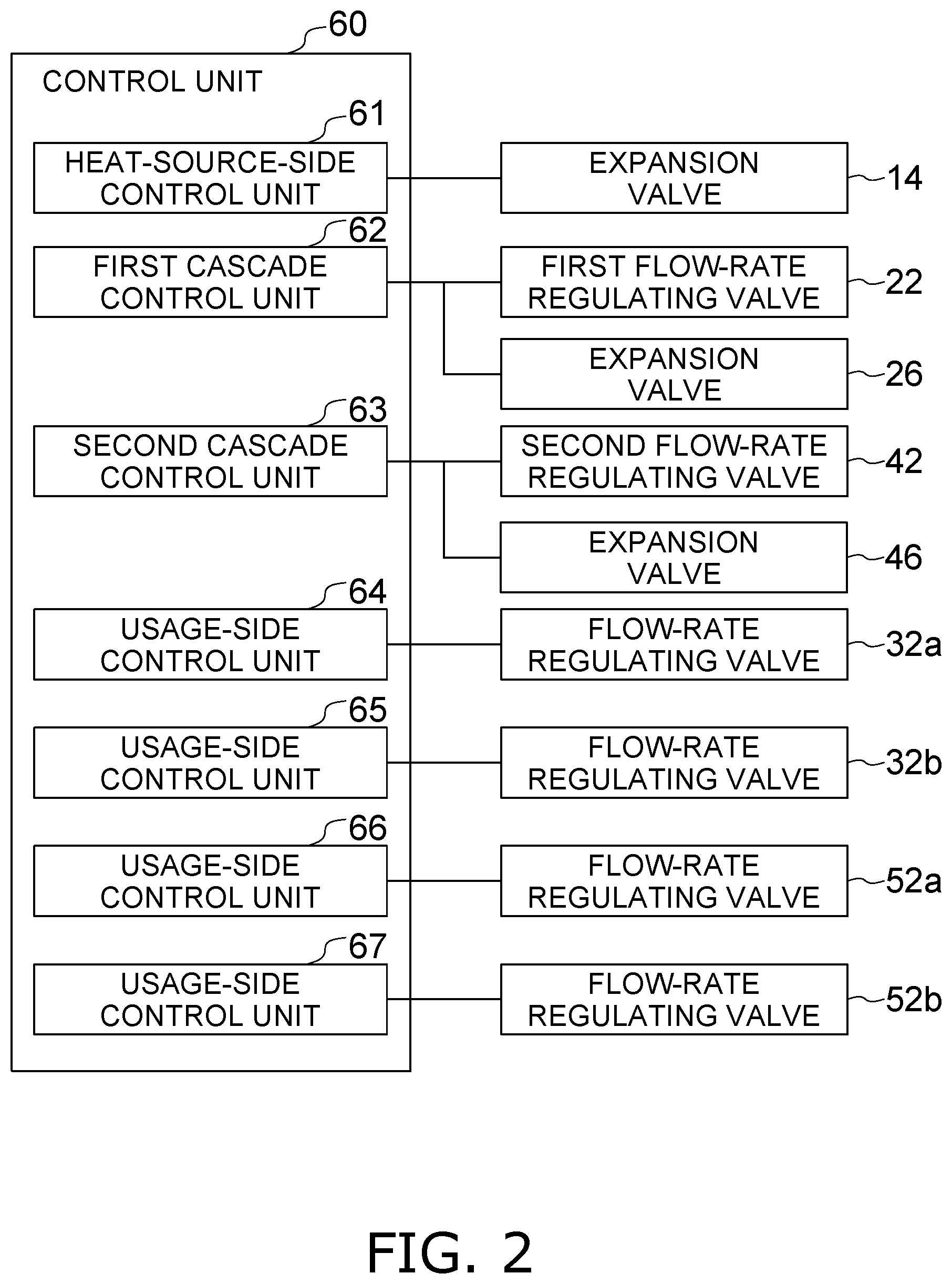 Patent US12422175 Figure 2 – Refrigerant cycle system