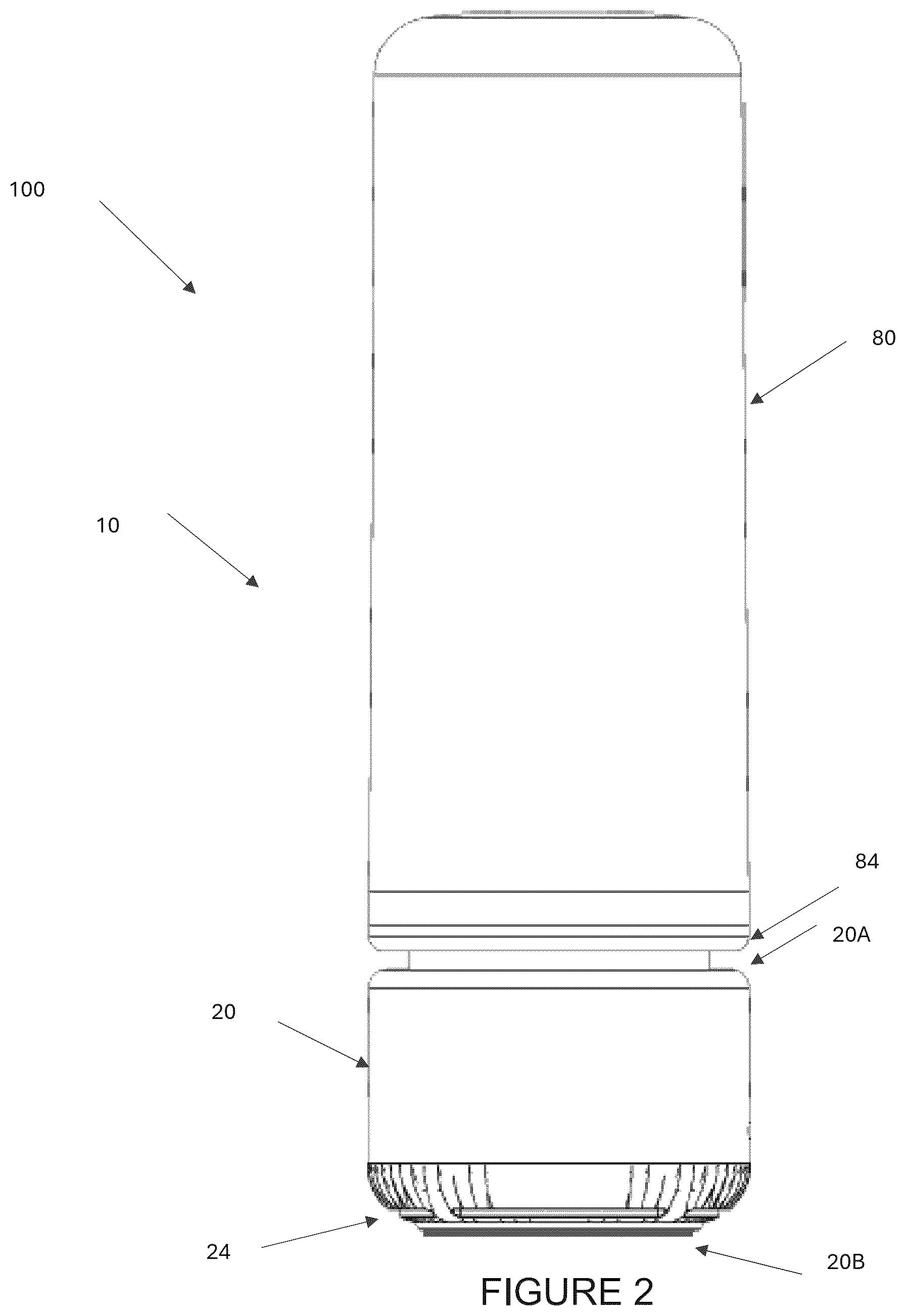 Patent US12422179 Figure 2 – Portable container