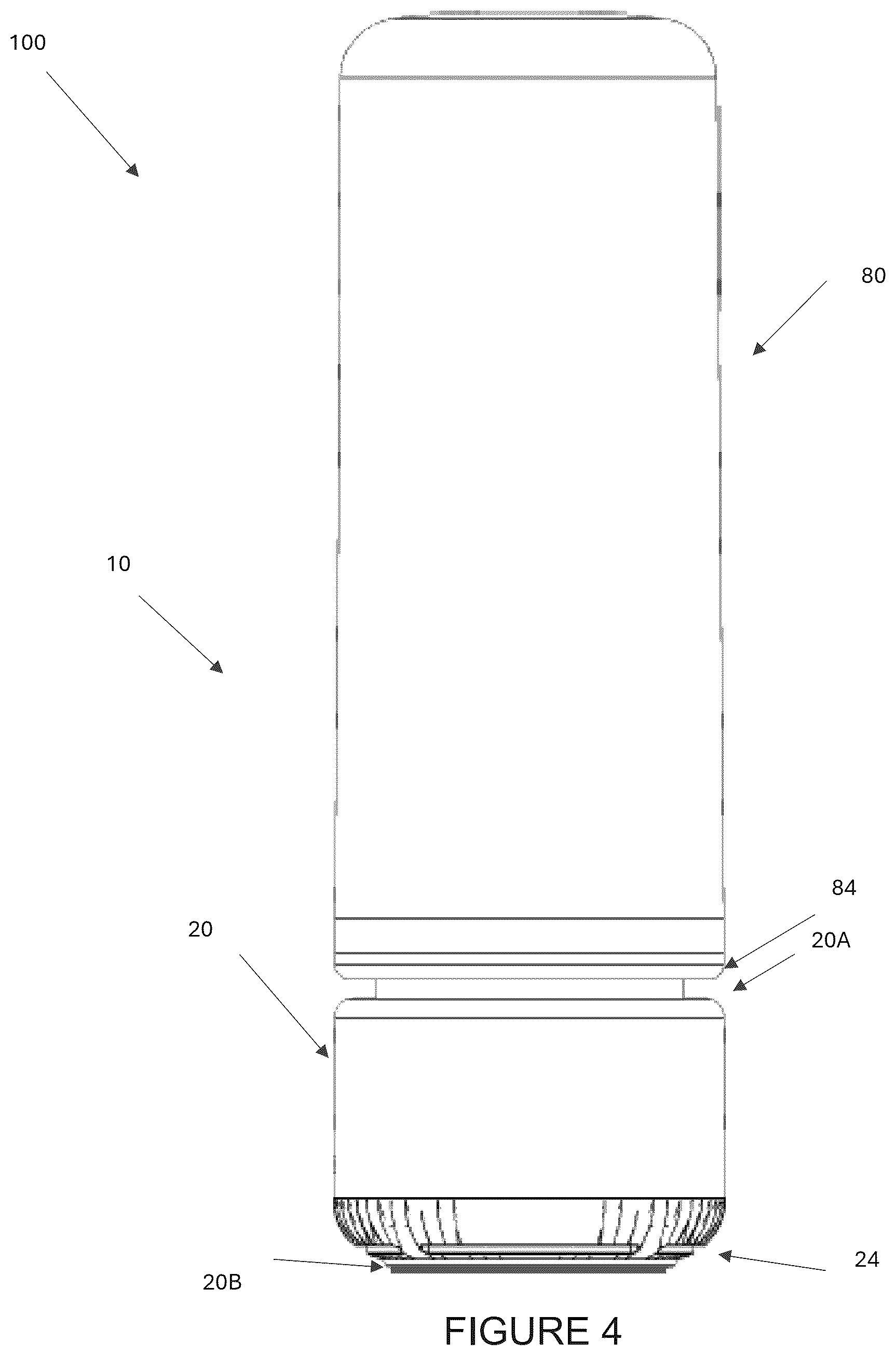 Patent US12422179 Figure 4 – Portable container