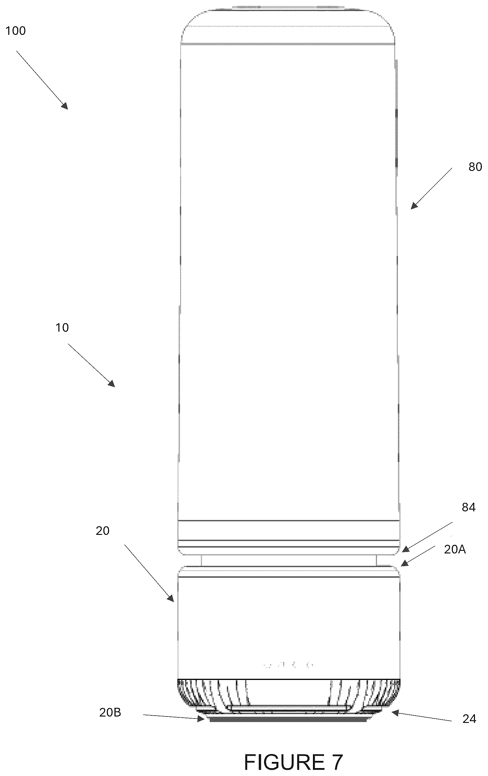Patent US12422179 Figure 6 – Portable container