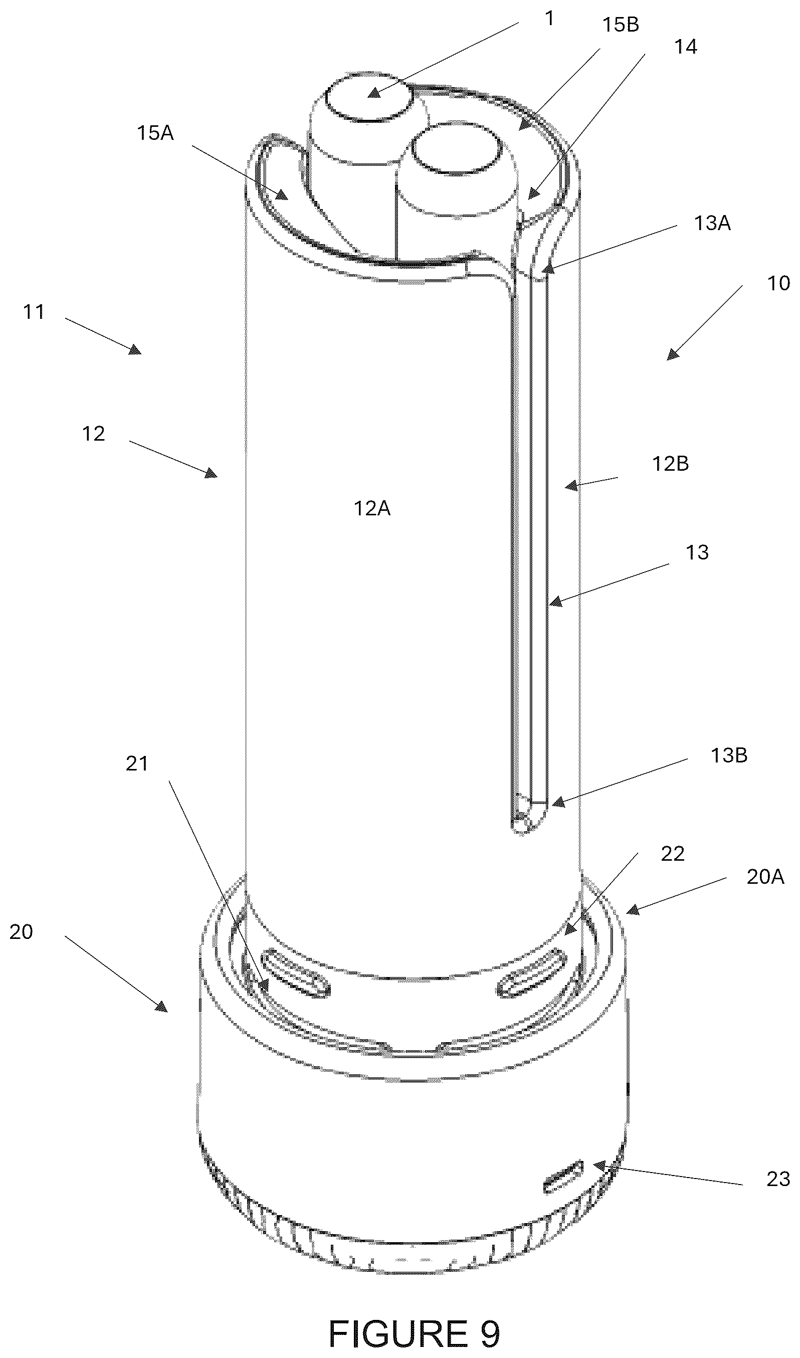Patent US12422179 Figure 8 – Portable container
