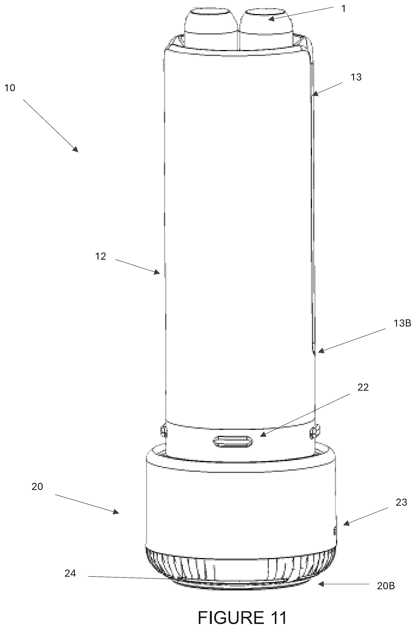 Patent US12422179 Figure 10 – Portable container