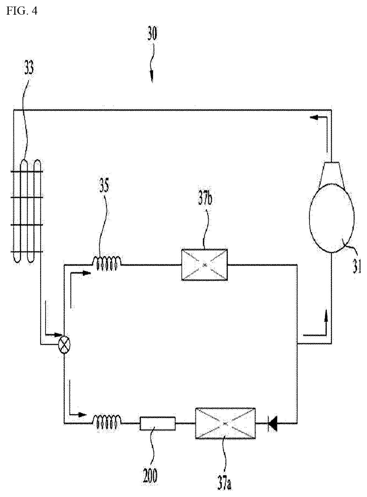 Patent US12422180 Figure 4 – Refrigerator with a thermoelectrically powered rapid freeze comparment