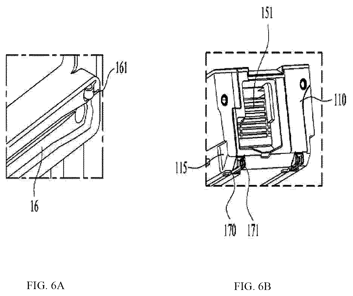 Patent US12422180 Figure 6 – Refrigerator with a thermoelectrically powered rapid freeze comparment