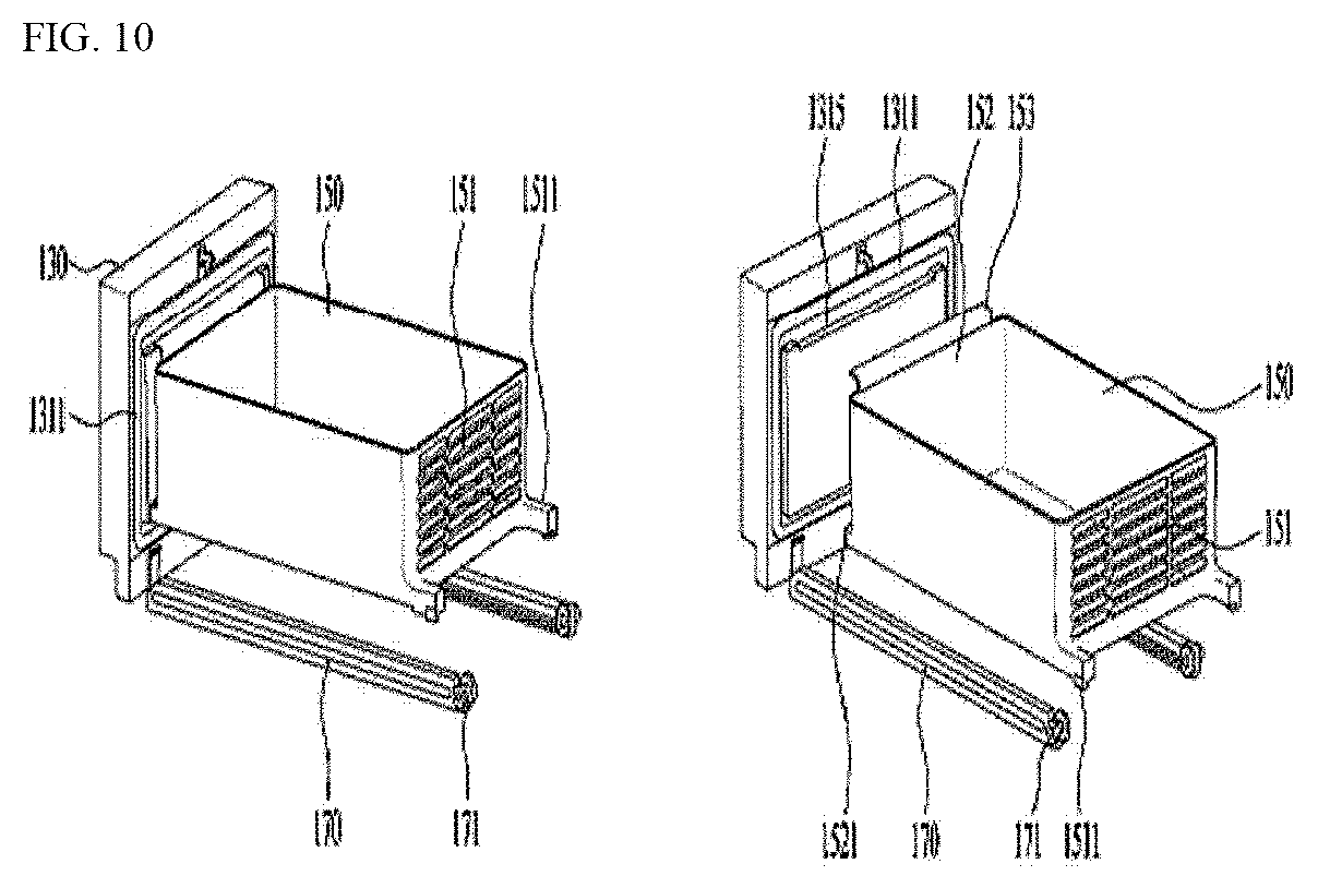 Patent US12422180 Figure 10 – Refrigerator with a thermoelectrically powered rapid freeze comparment