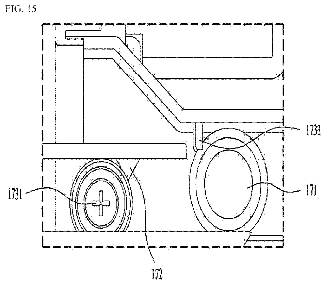 Patent US12422180 Figure 15 – Refrigerator with a thermoelectrically powered rapid freeze comparment