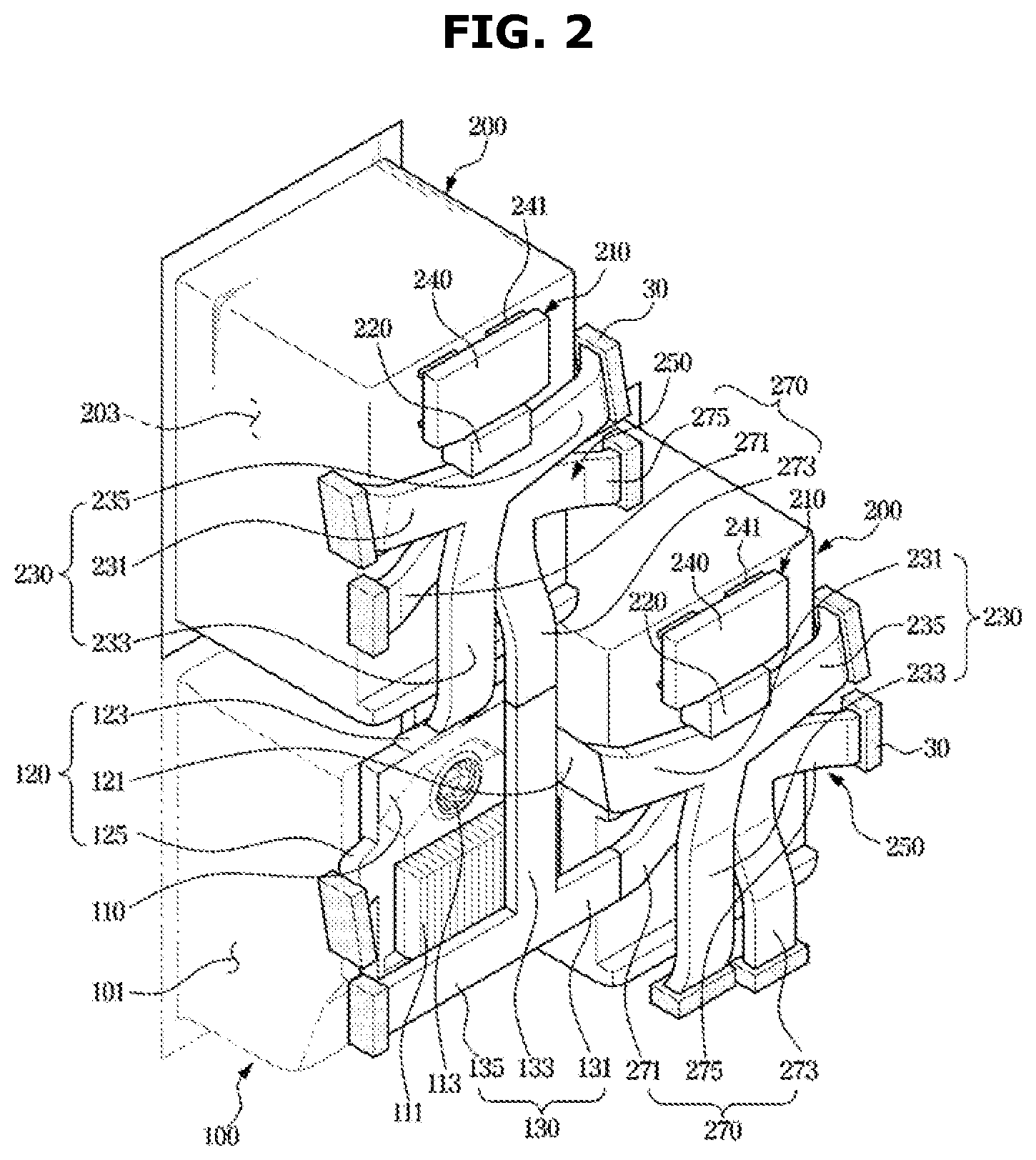 Patent US12422181 Figure 2 – Module refrigerator