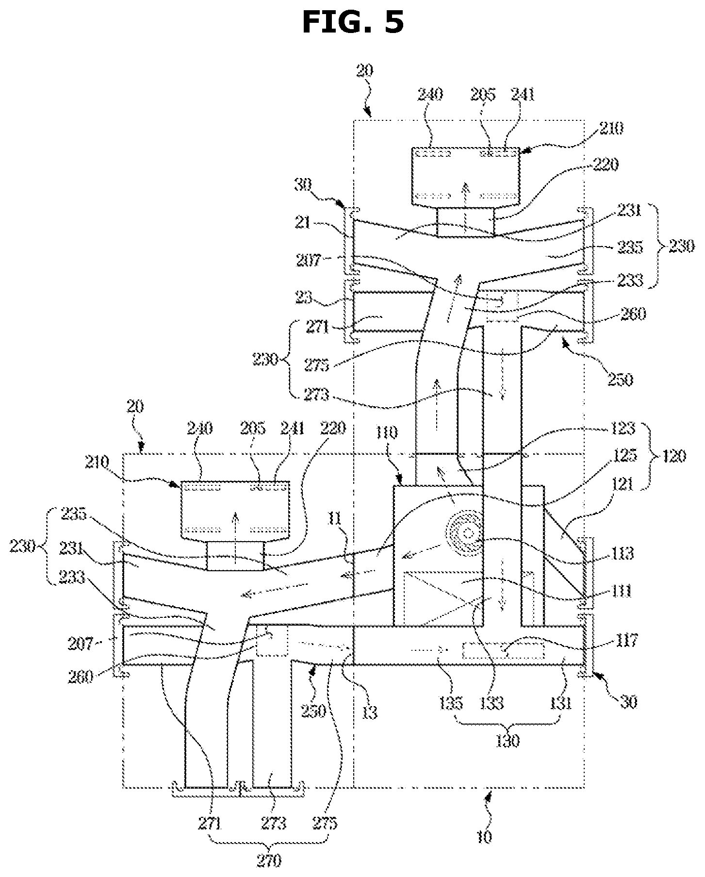 Patent US12422181 Figure 5 – Module refrigerator