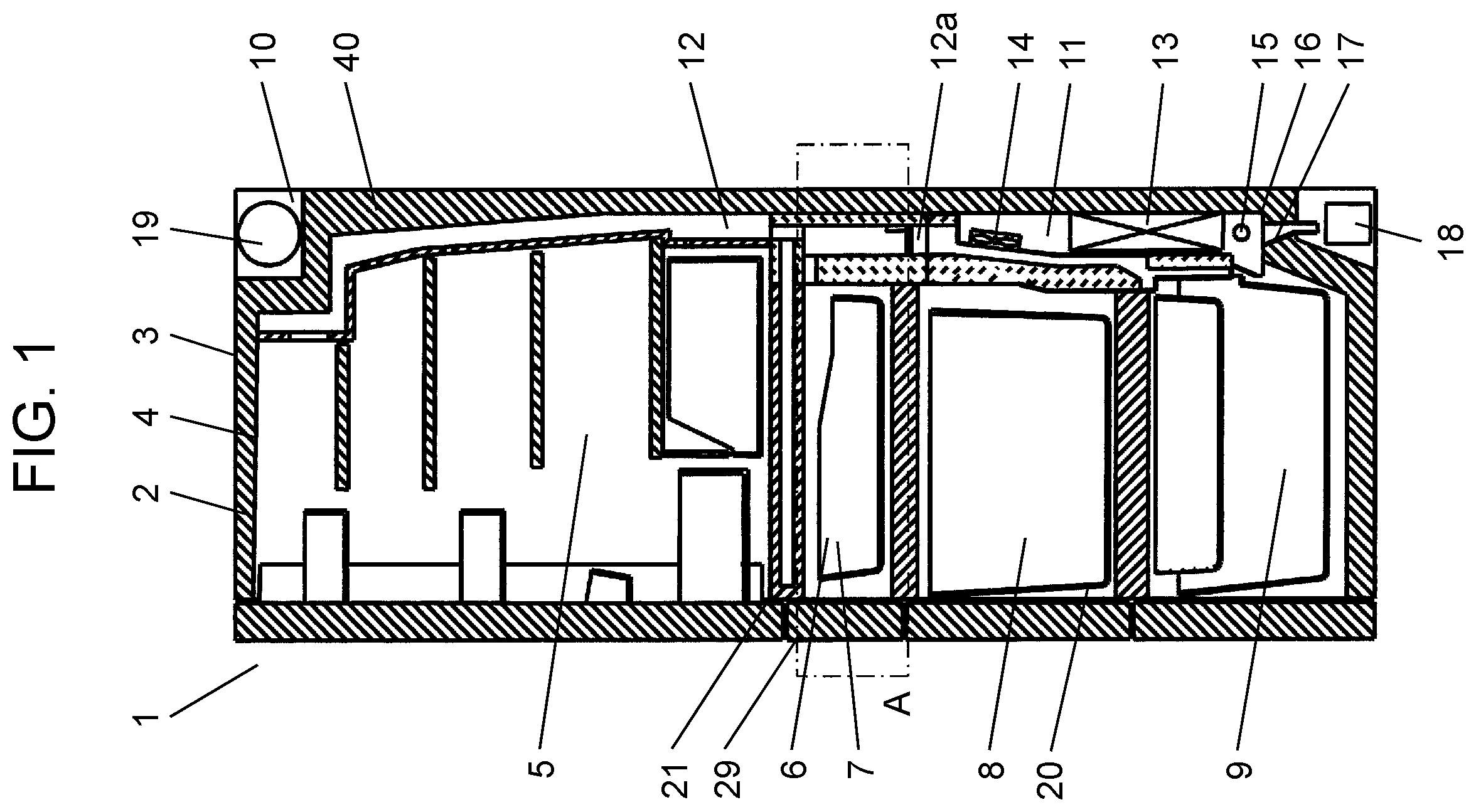 Patent US12422184 Figure 1 – Refrigerator