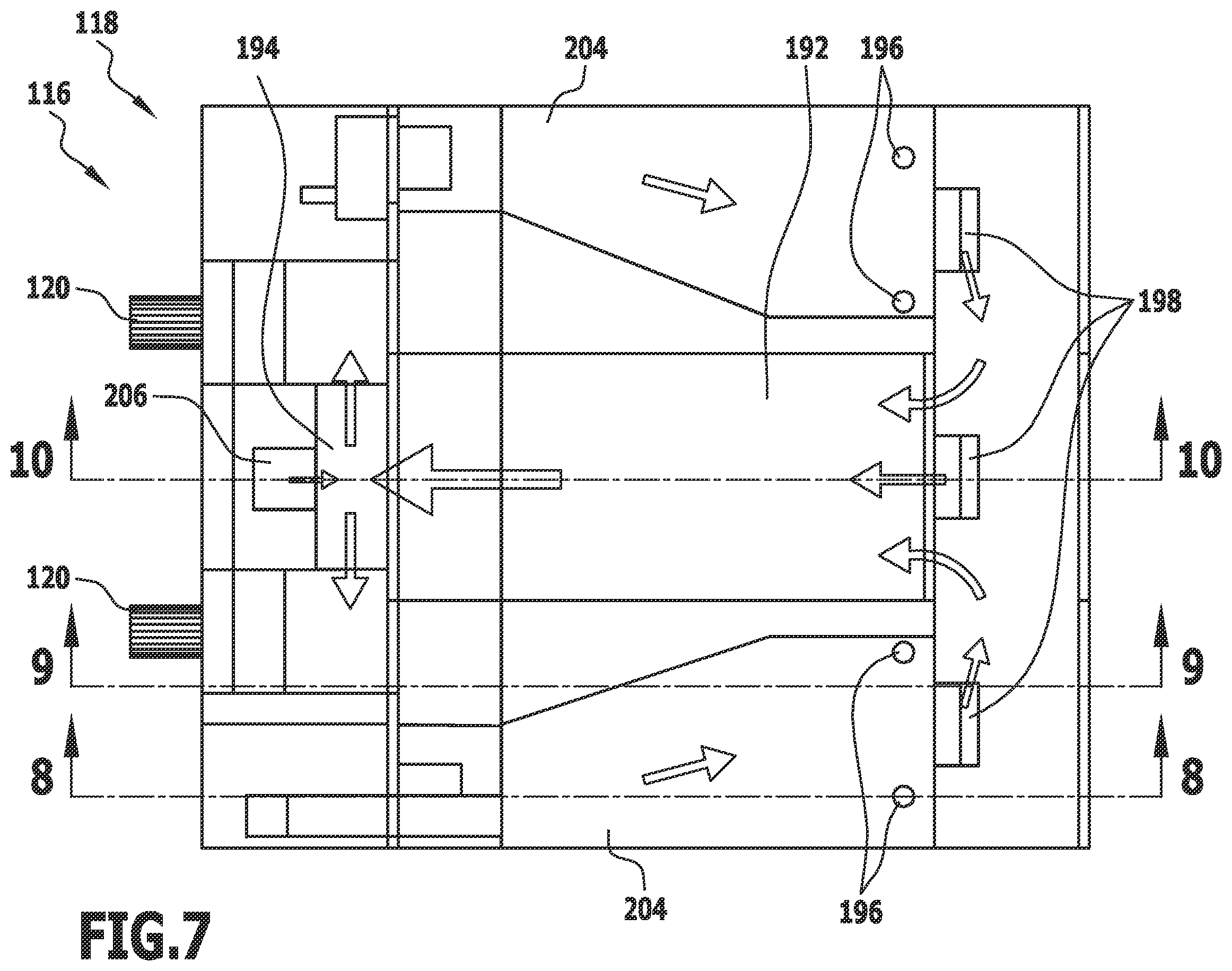 Patent US12422188 Figure 7 – Treatment installation and method for treating workpieces
