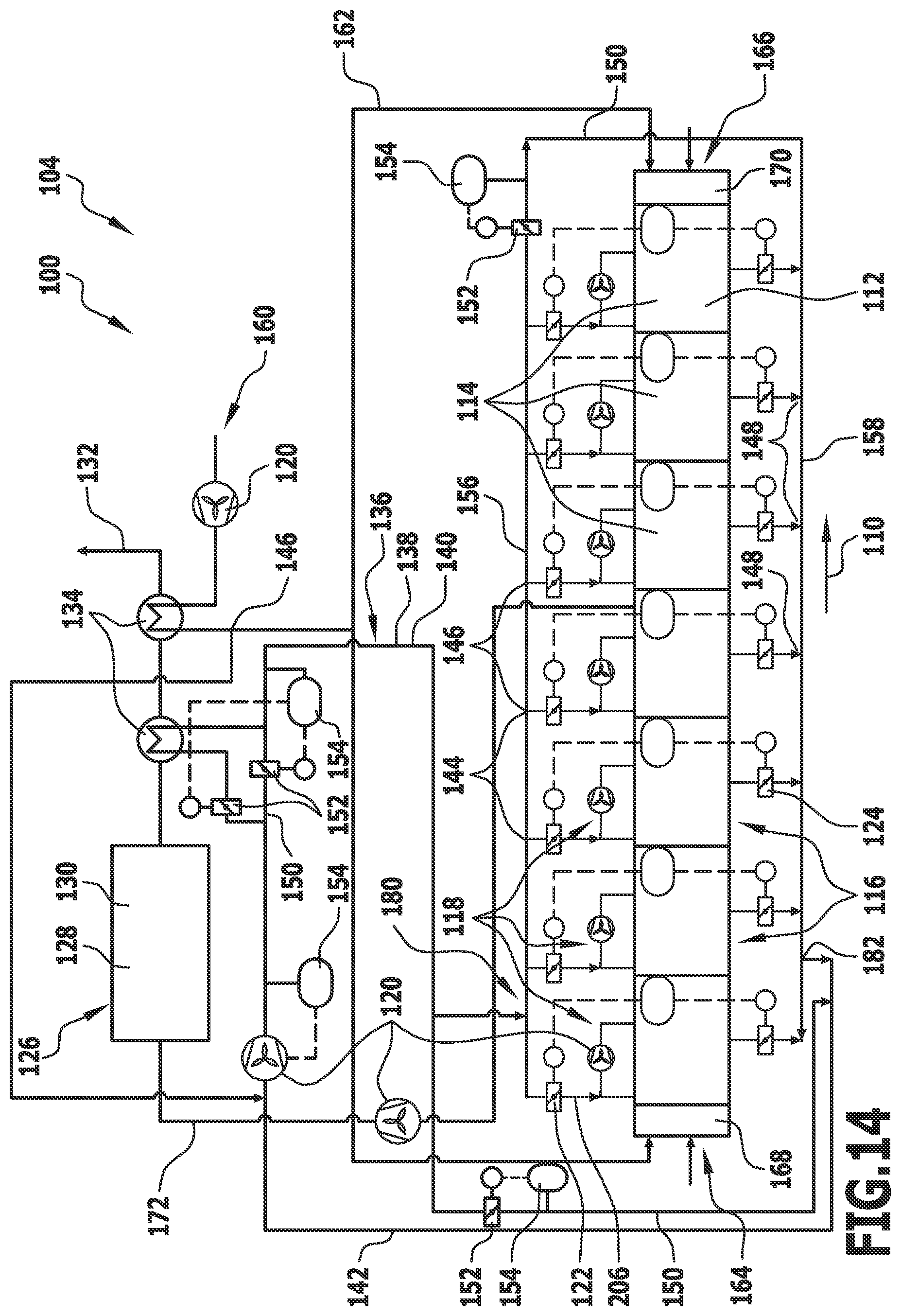 Patent US12422188 Figure 14 – Treatment installation and method for treating workpieces