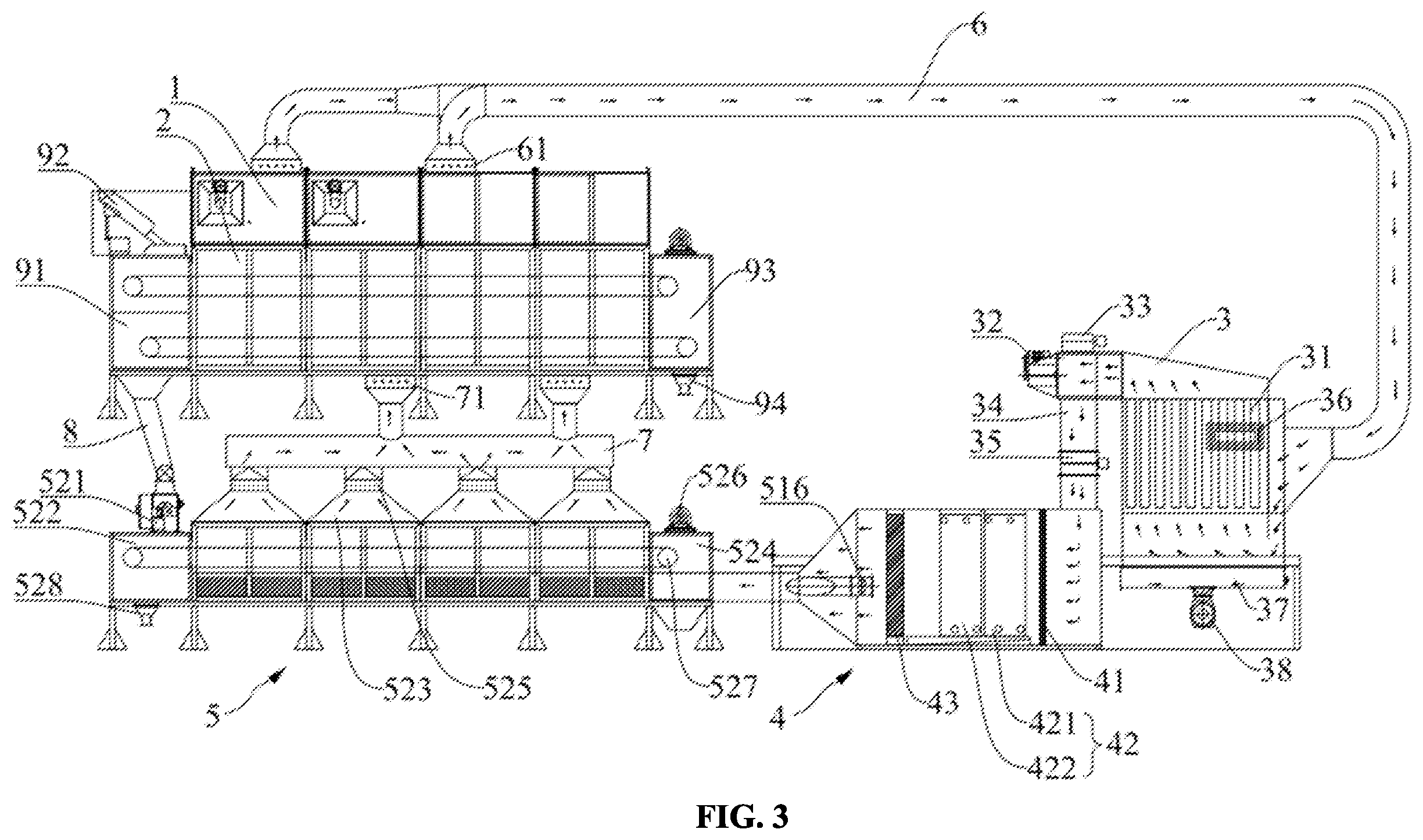 Patent US12422189 Figure 3 – Material drying and cooling integrated machine