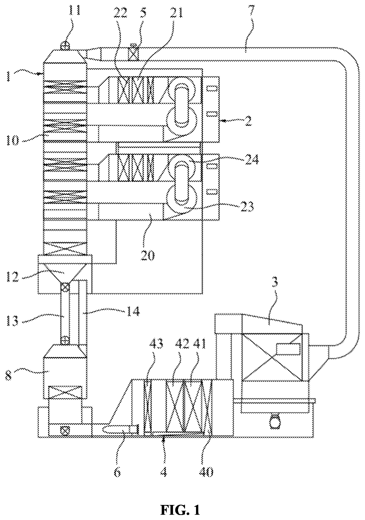 Patent US12422190 Figure 1 – Environmentally-friendly feed drying and cooling integrated machine