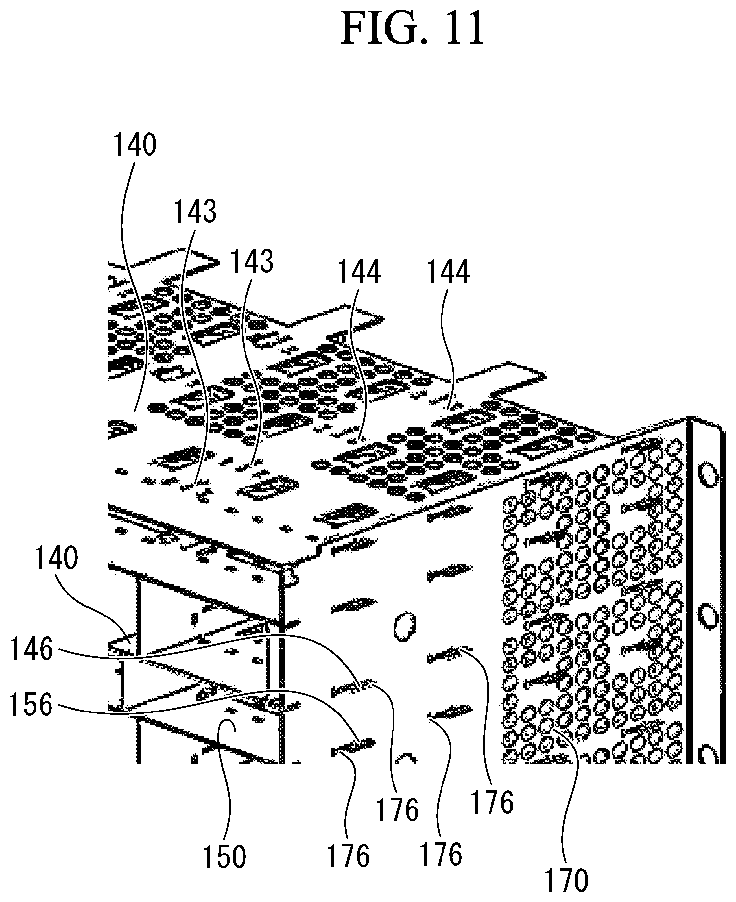 Patent US12422200 Figure 11 – Cage assembly and receptacle assembly