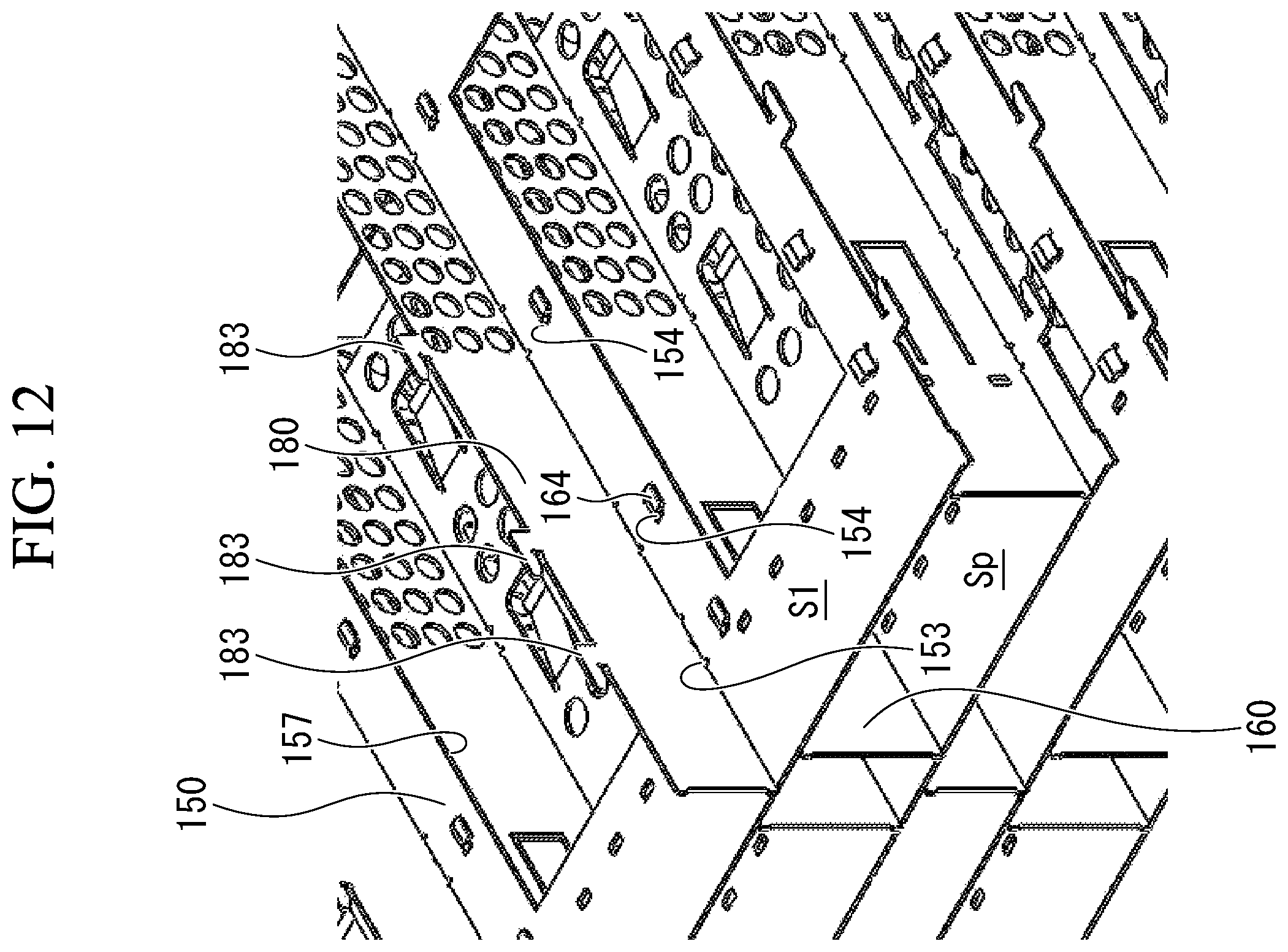Patent US12422200 Figure 12 – Cage assembly and receptacle assembly