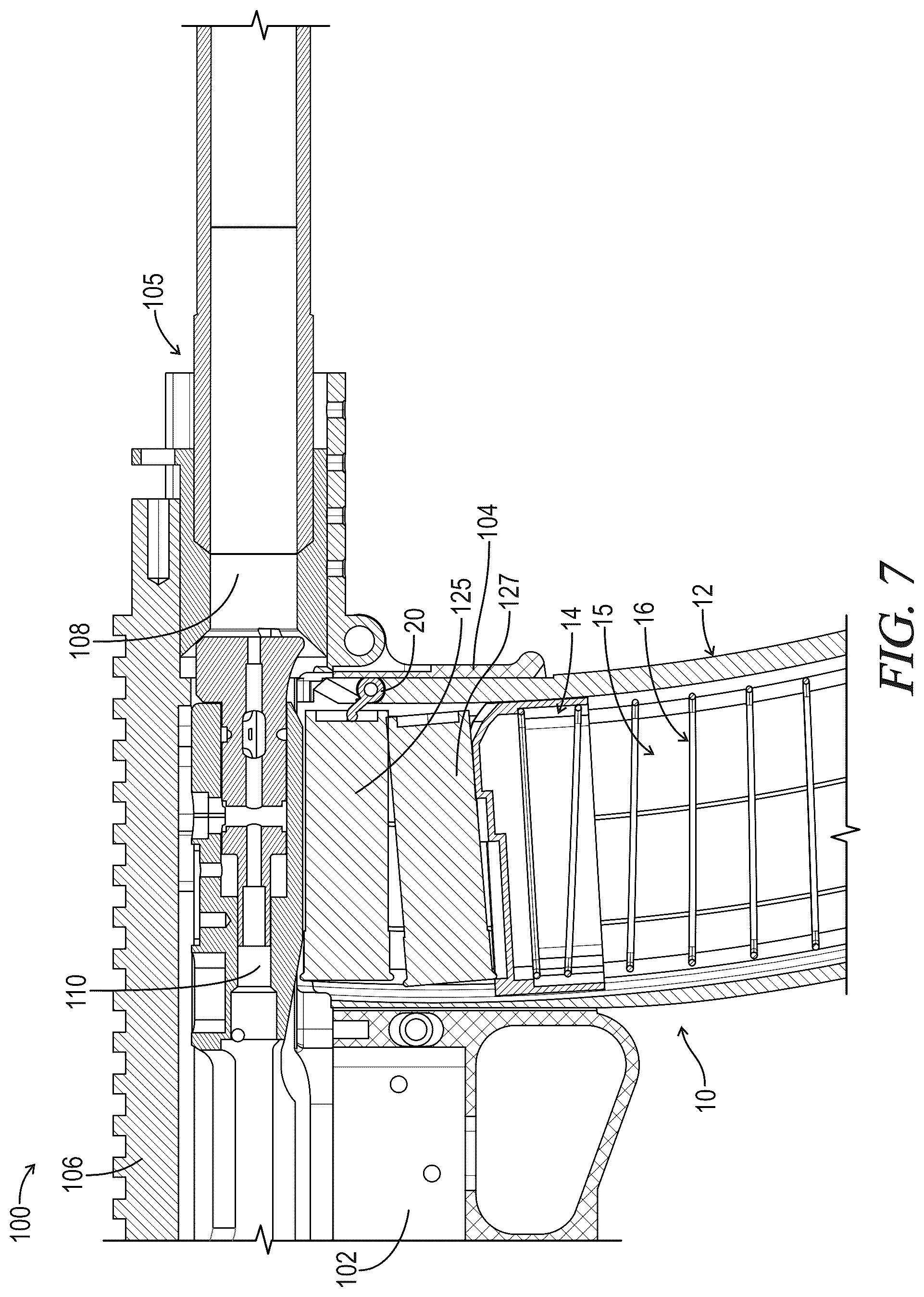 Patent US12422207 Figure 4 – Detachable ammunition magazine