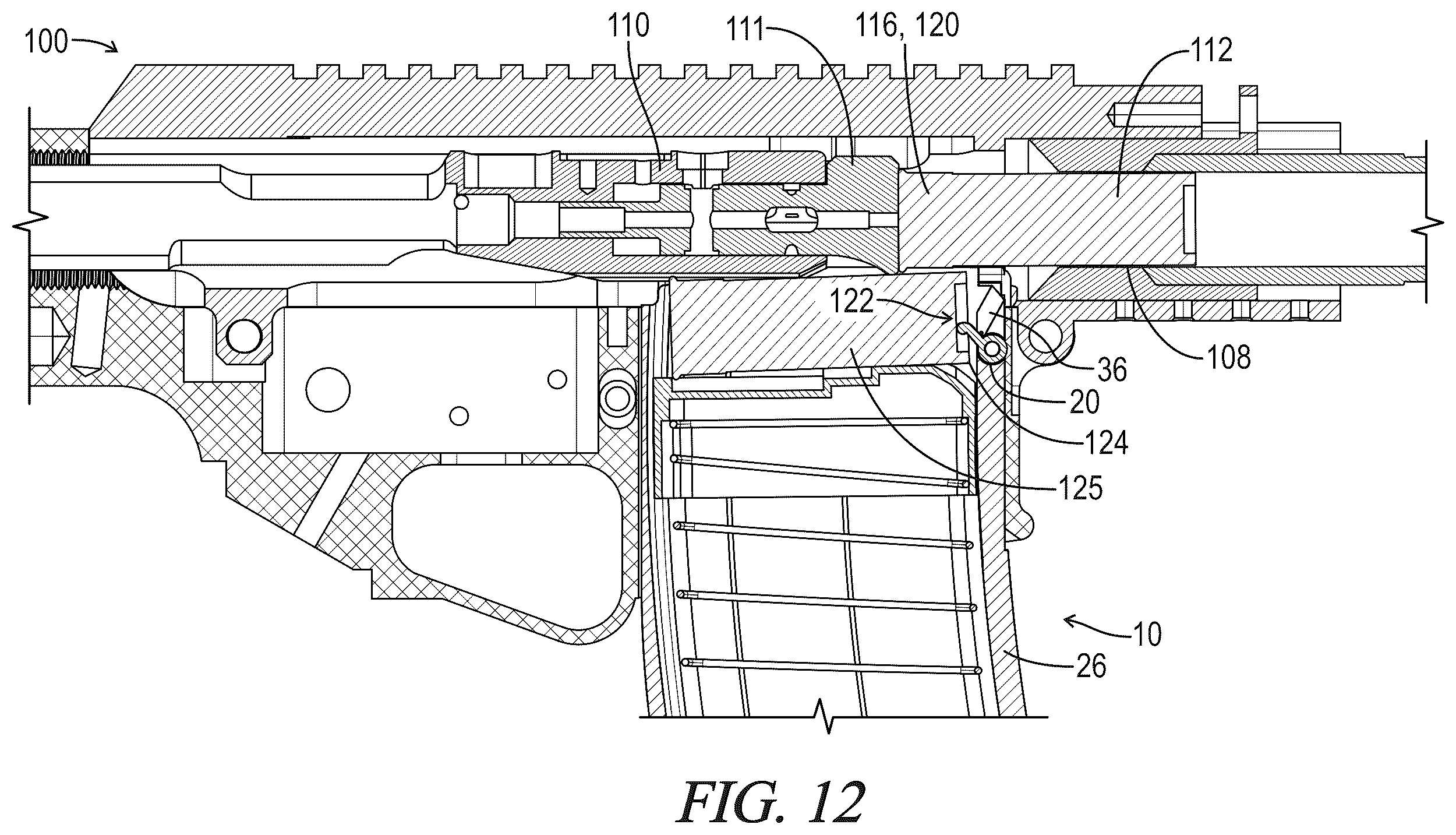 Patent US12422207 Figure 7 – Detachable ammunition magazine
