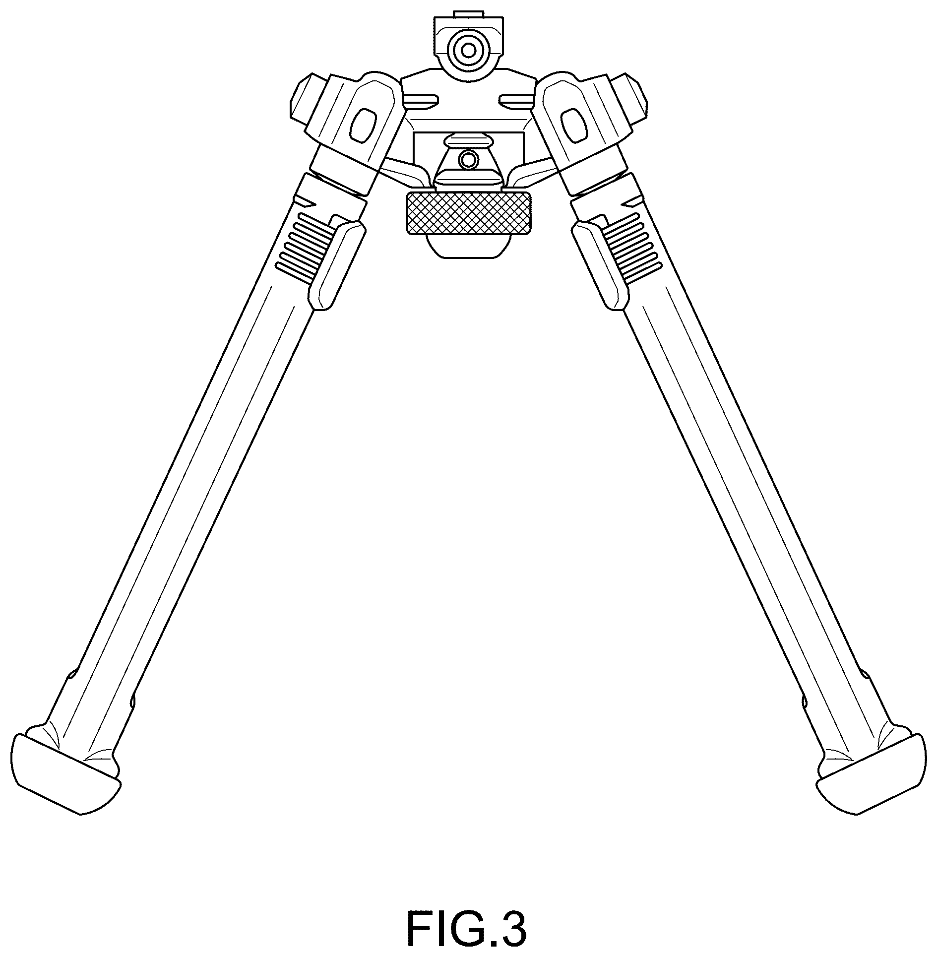 Patent US12422209 Figure 3 – Firearm bipod