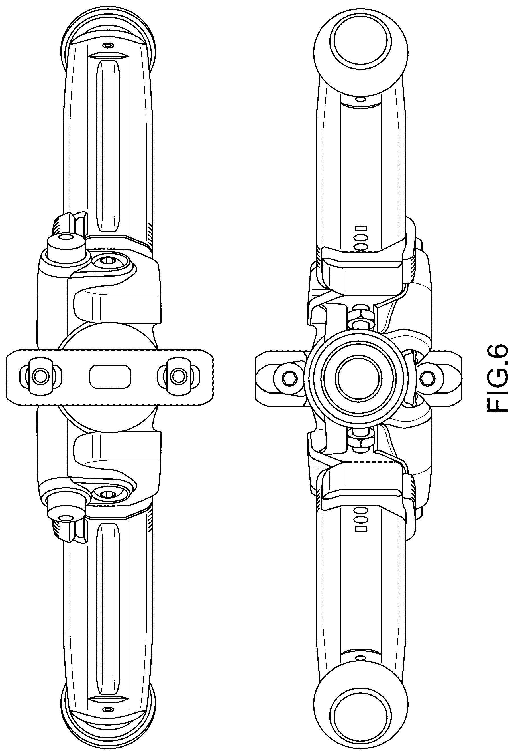 Patent US12422209 Figure 6 – Firearm bipod