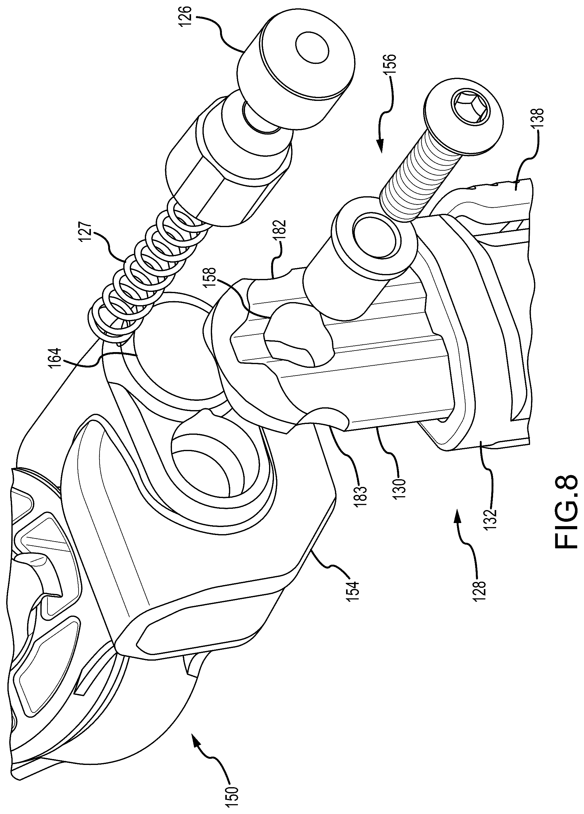 Patent US12422209 Figure 8 – Firearm bipod
