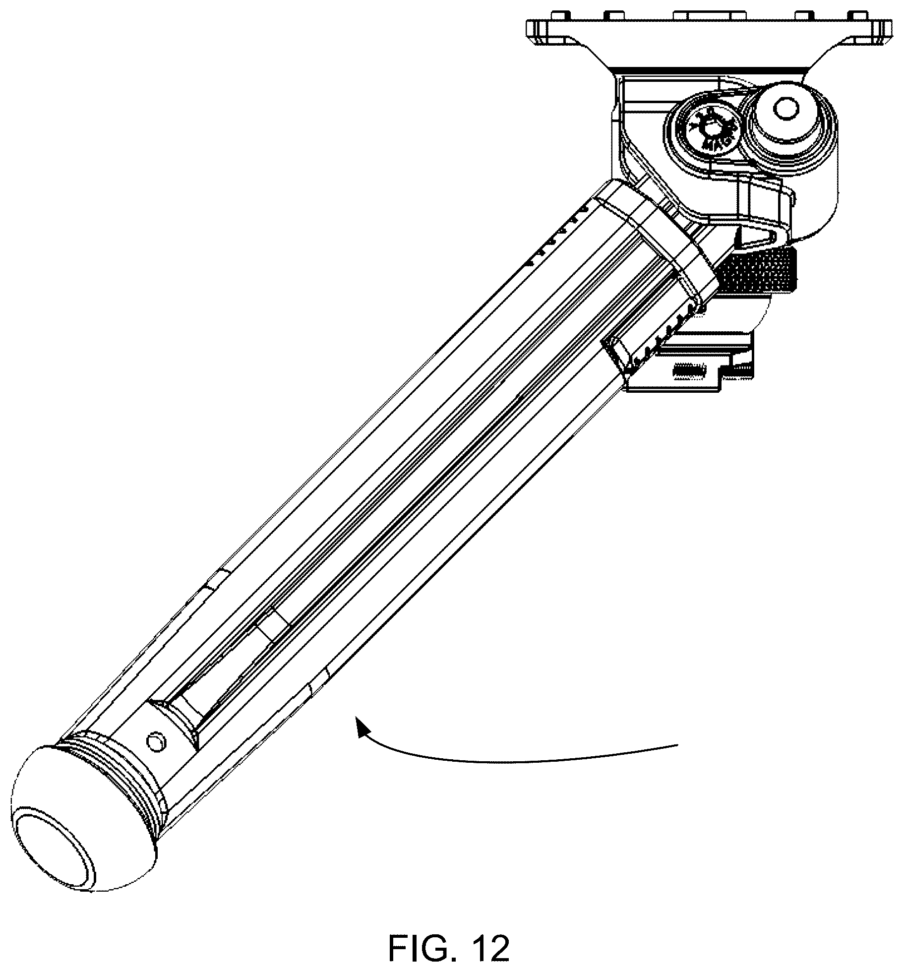 Patent US12422209 Figure 12 – Firearm bipod