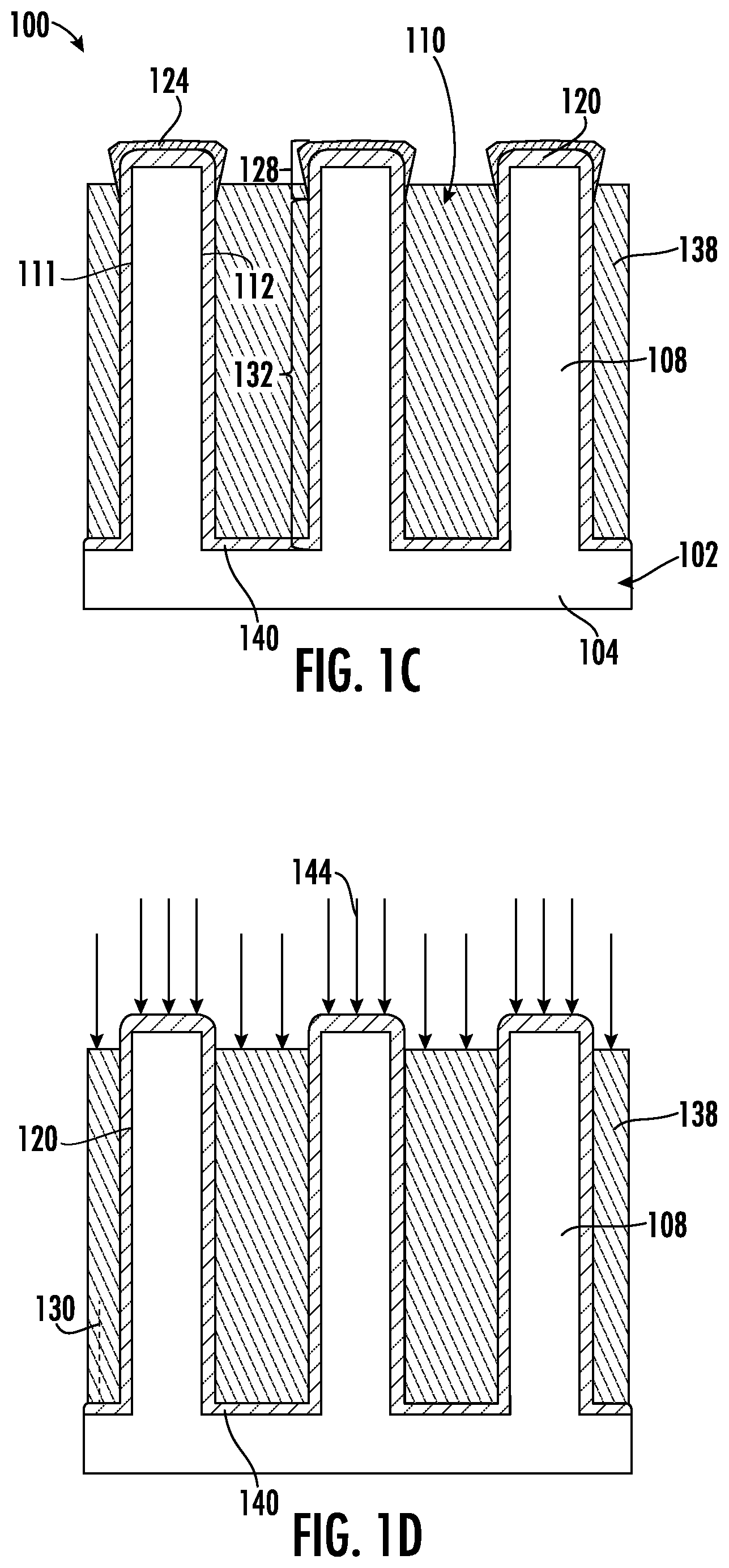 Patent US12422210 Figure 2 – Techniques and device structures based upon directional dielectric deposition and bottom-up fill