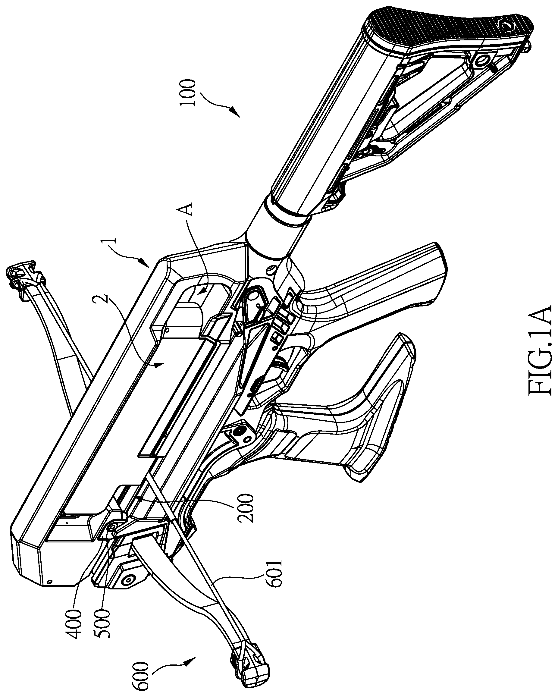 Patent US12422213 Figure 2 – Arrow magazine replacing device