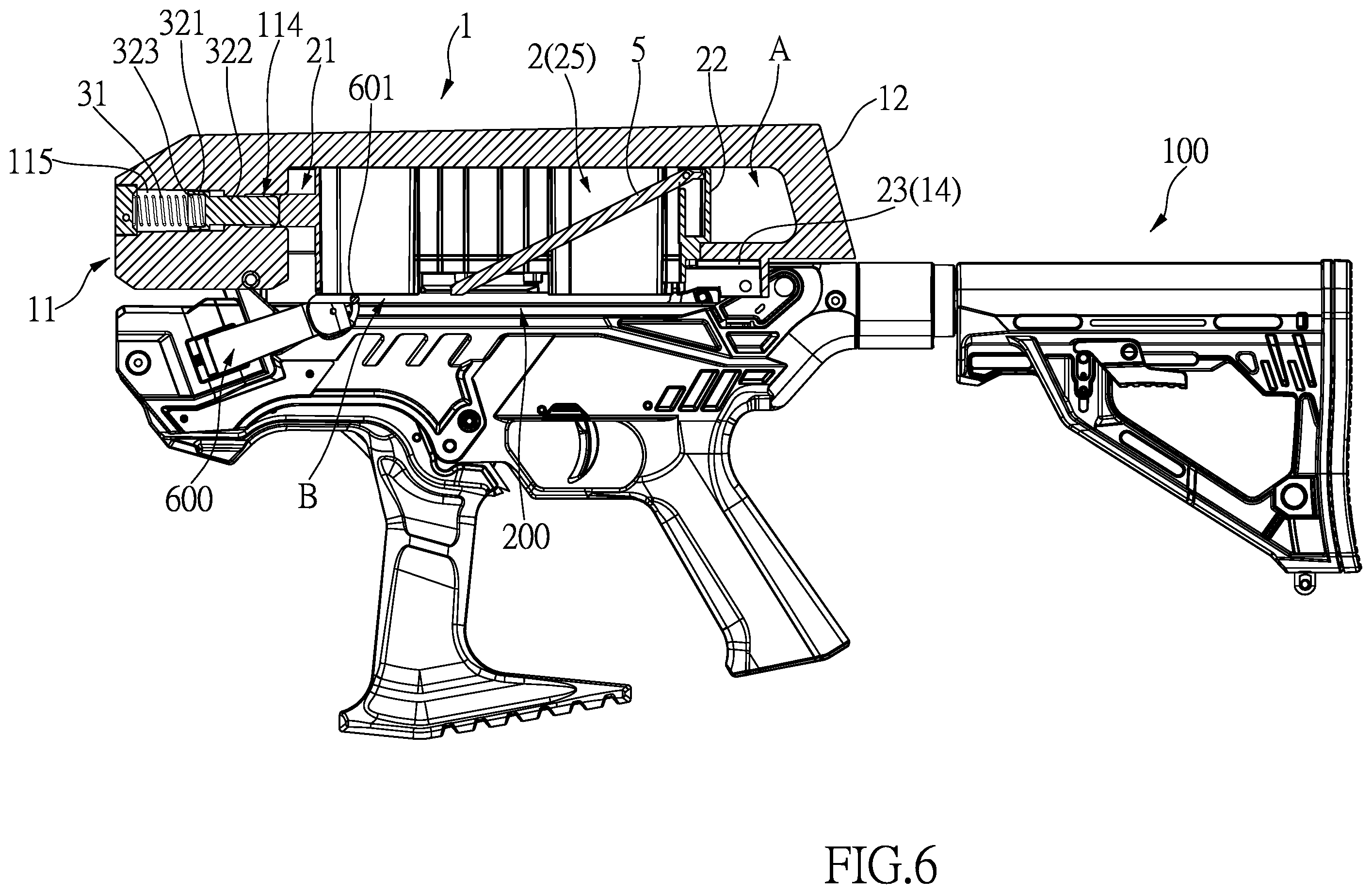 Patent US12422213 Figure 7 – Arrow magazine replacing device