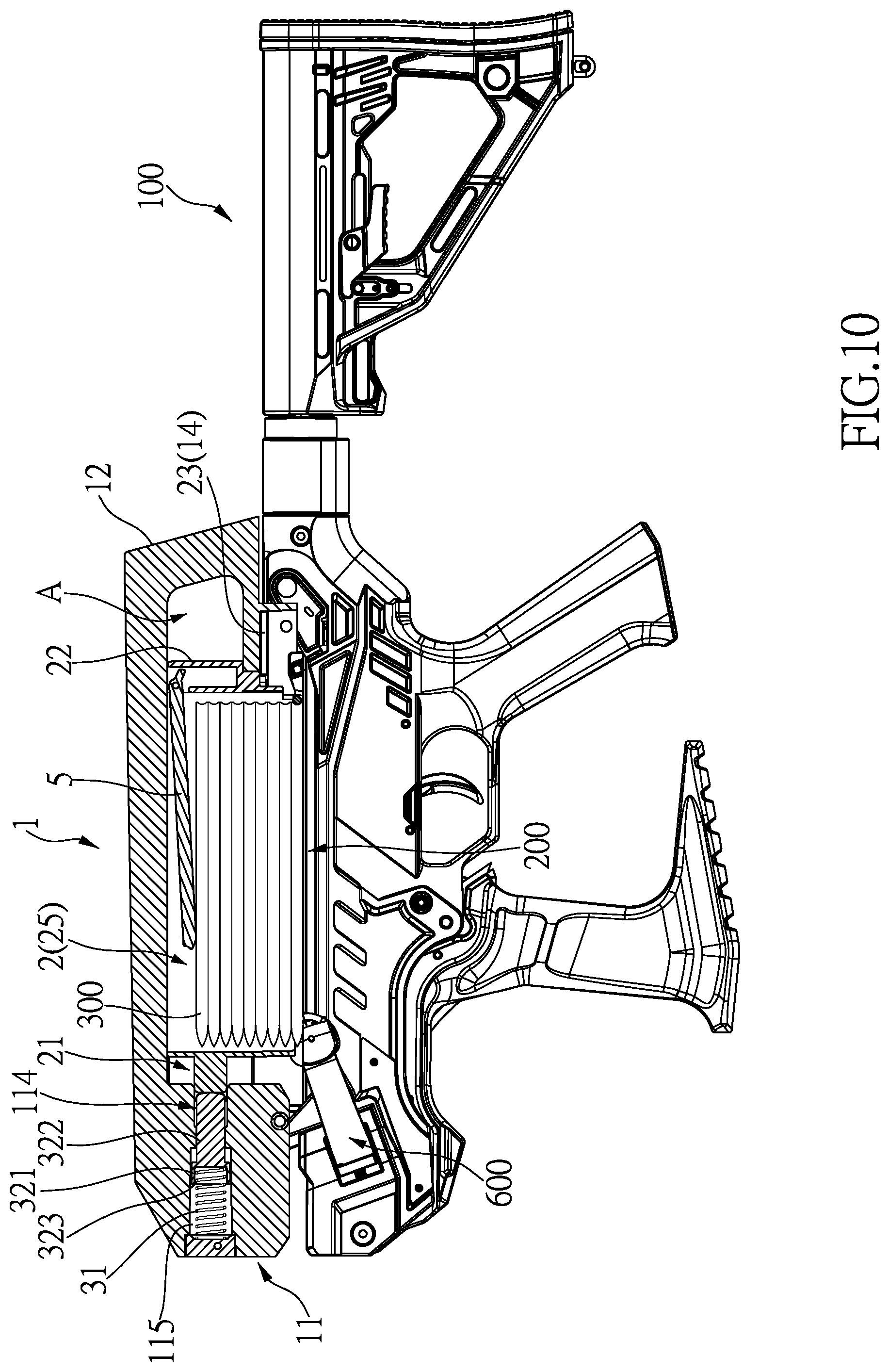 Patent US12422213 Figure 12 – Arrow magazine replacing device