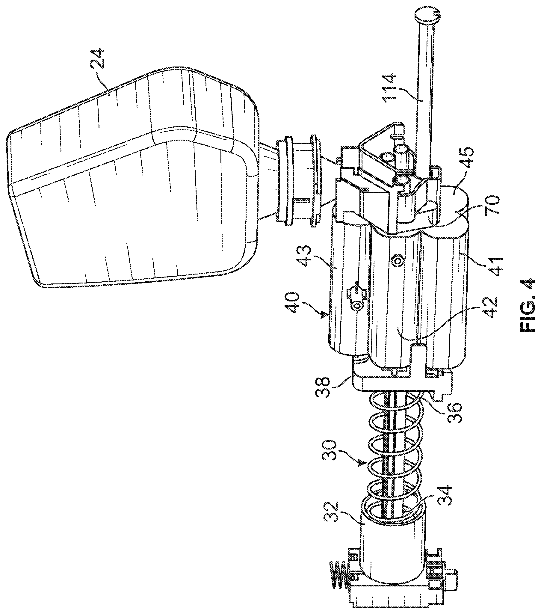Patent US12422214 Figure 4 – Toy launching apparatus and methods for discharging multiple projectile rounds