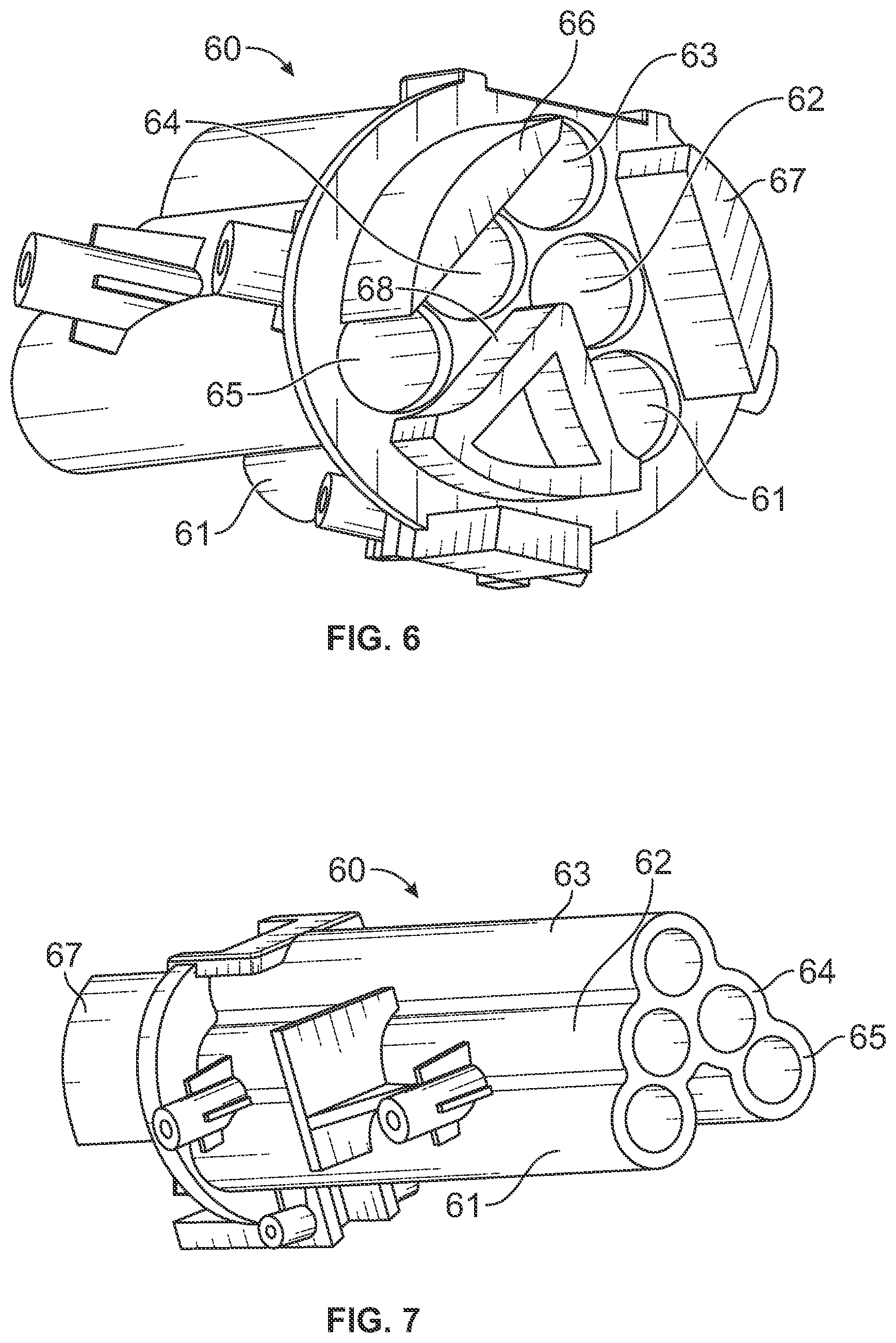 Patent US12422214 Figure 6 – Toy launching apparatus and methods for discharging multiple projectile rounds
