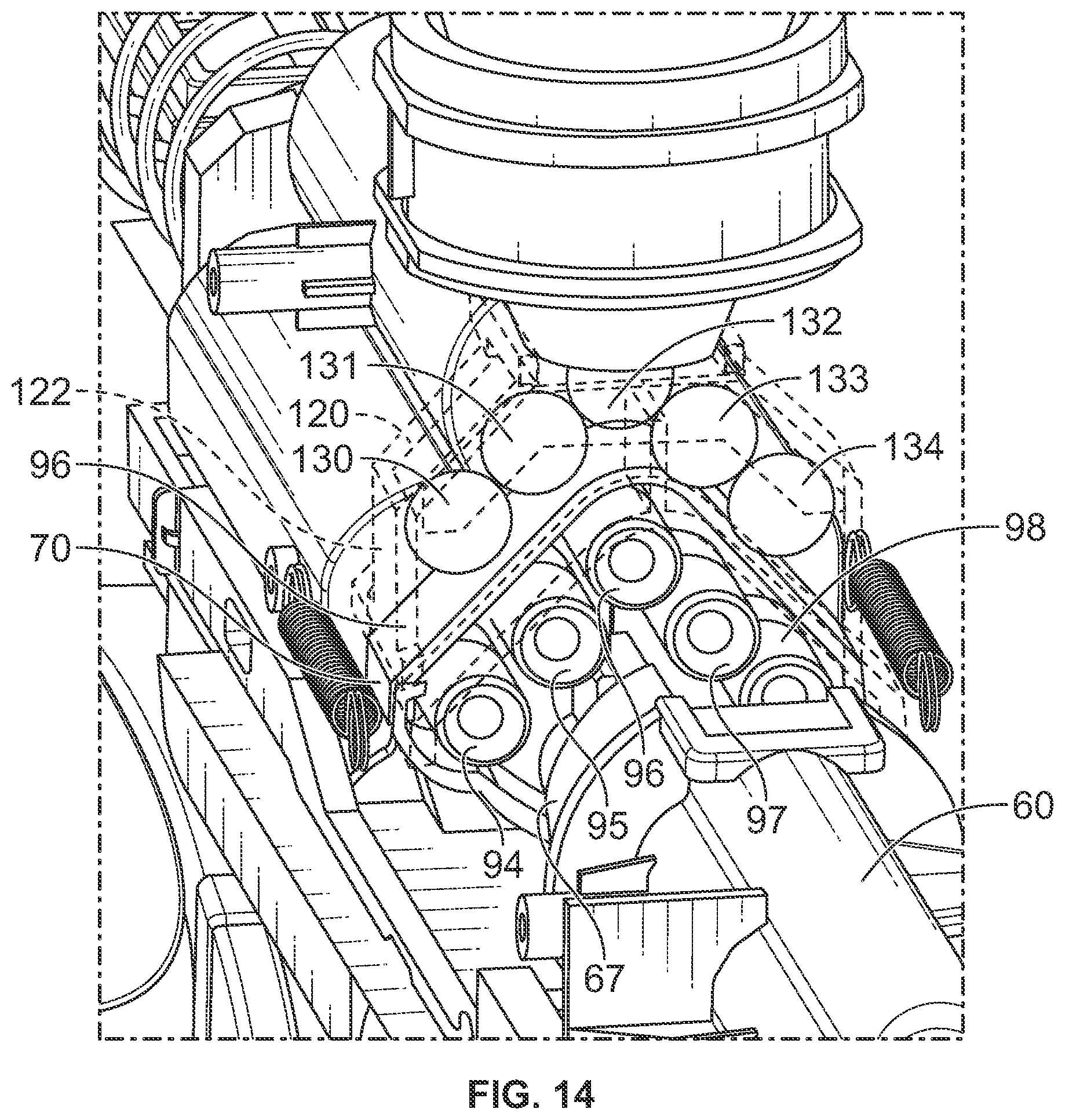 Patent US12422214 Figure 11 – Toy launching apparatus and methods for discharging multiple projectile rounds