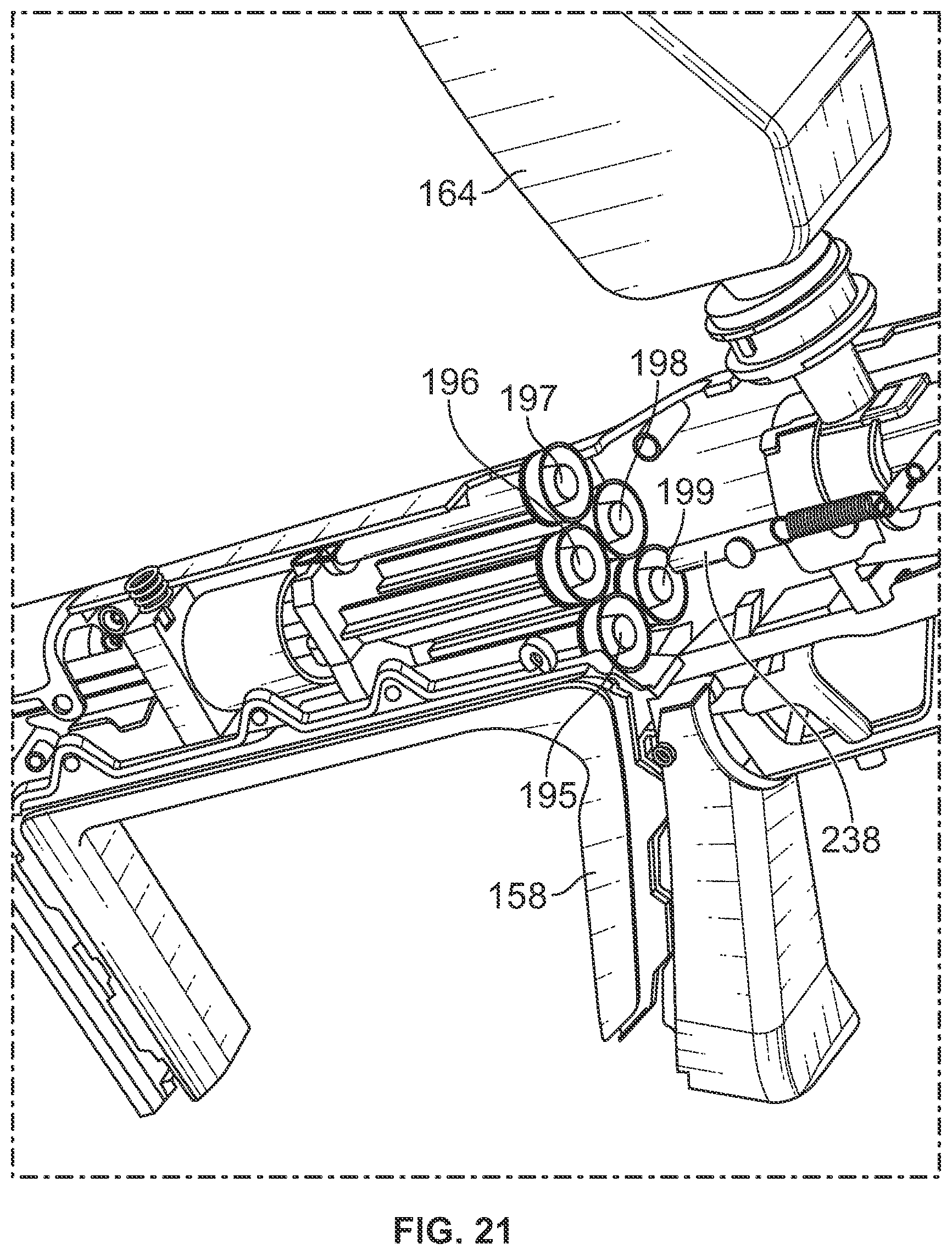 Patent US12422214 Figure 17 – Toy launching apparatus and methods for discharging multiple projectile rounds
