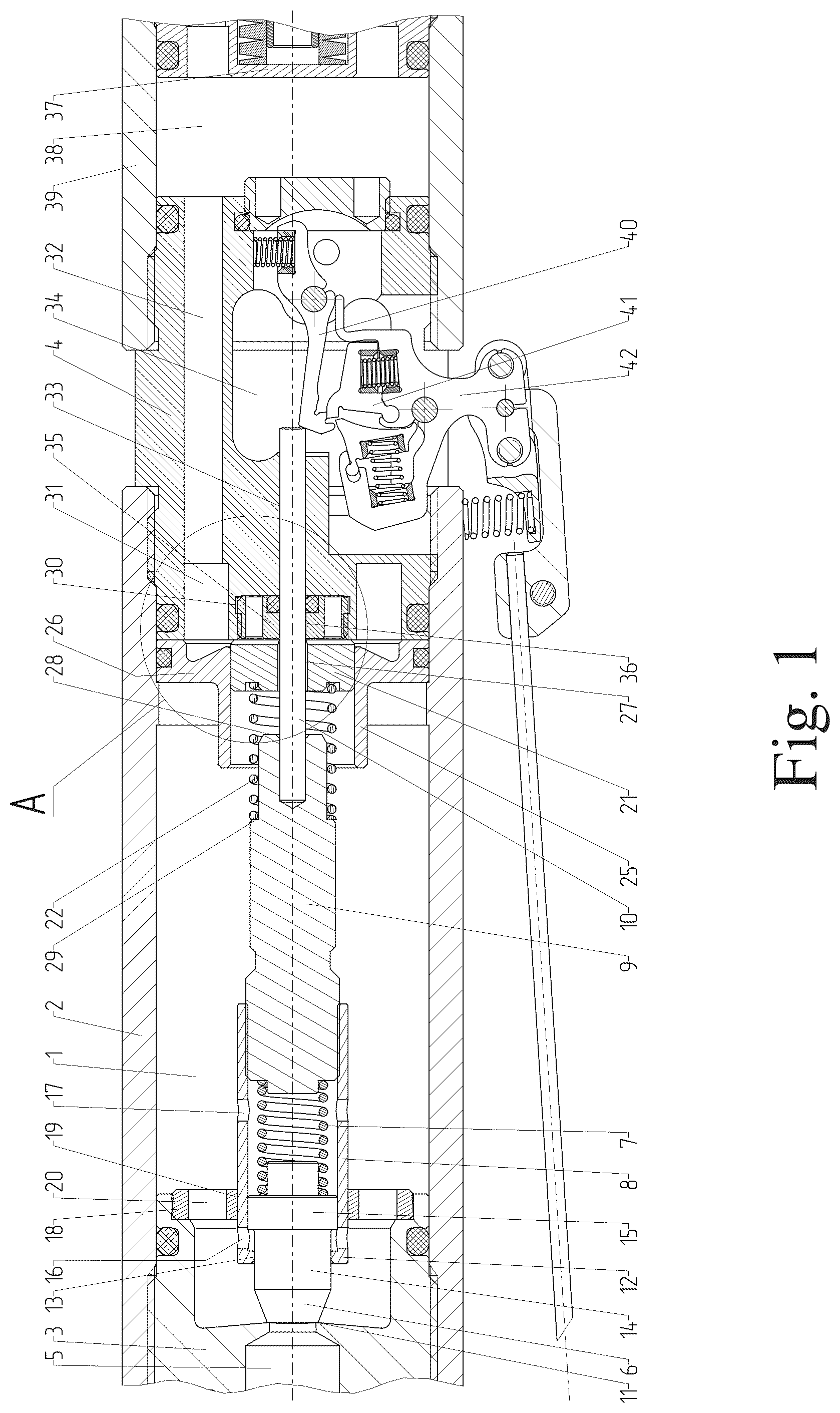 Patent US12422215 Figure 1 – Compressed gas supply device of an air rifle